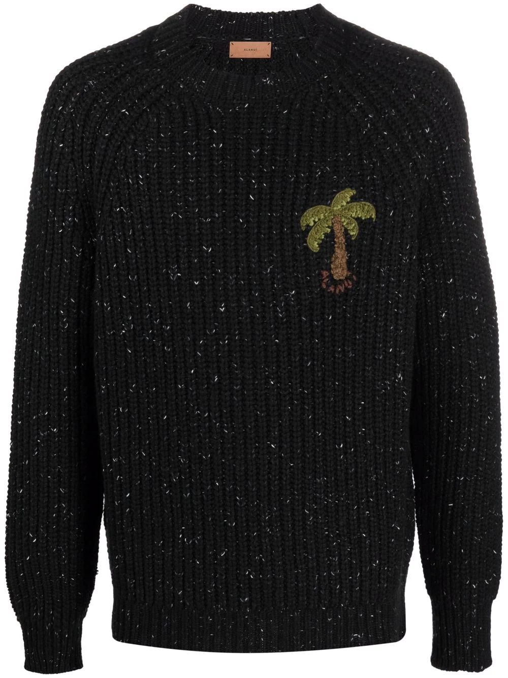 palm-tree embroidered jumper - 1