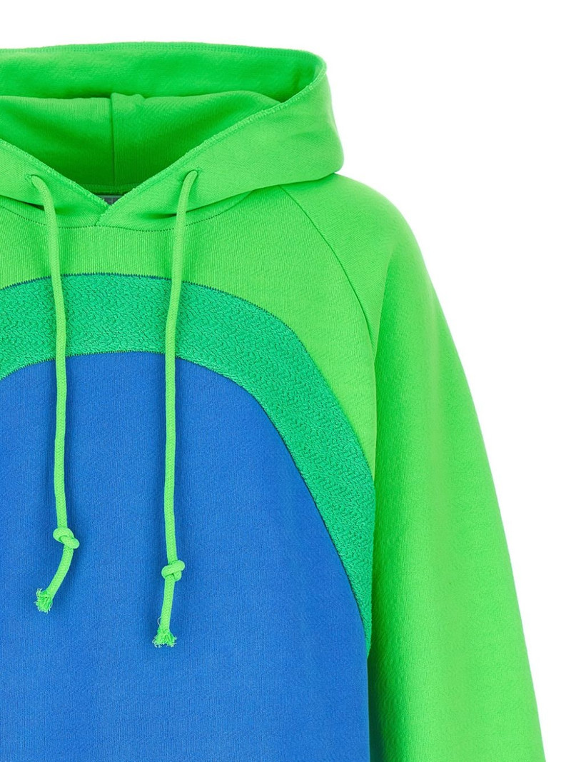 ERL Rainbow bouclé cotton hoodie outlook