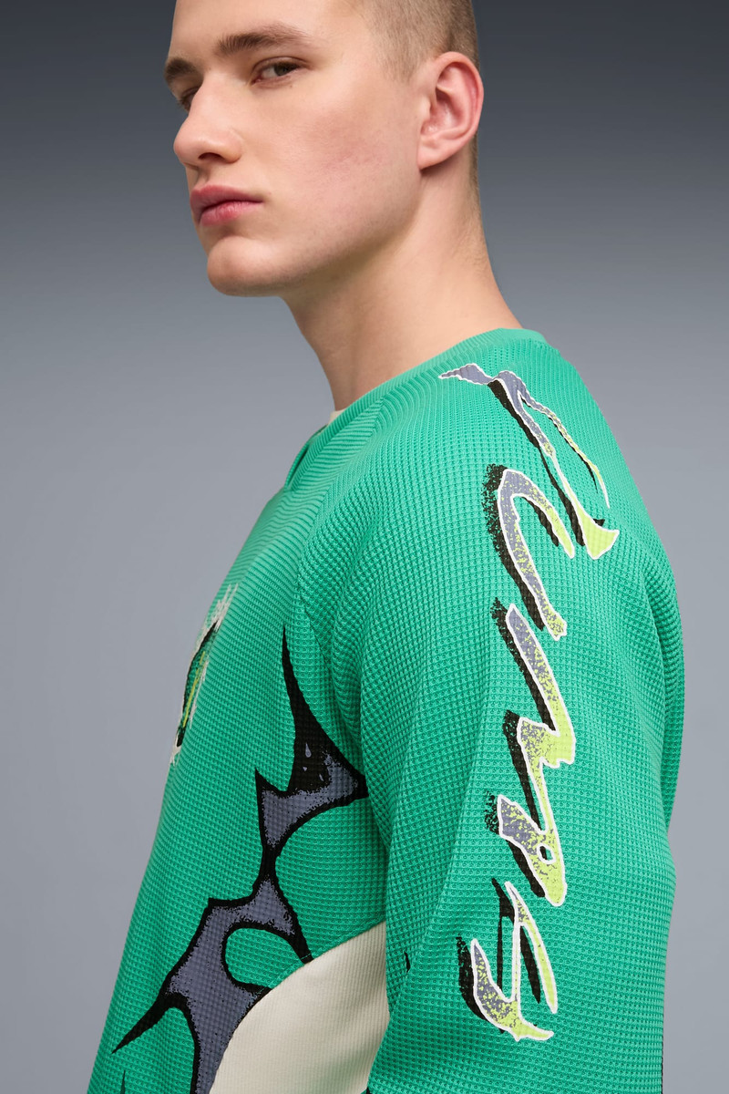PUMATECH-X Men's Long Sleeve Waffle Shirt 7