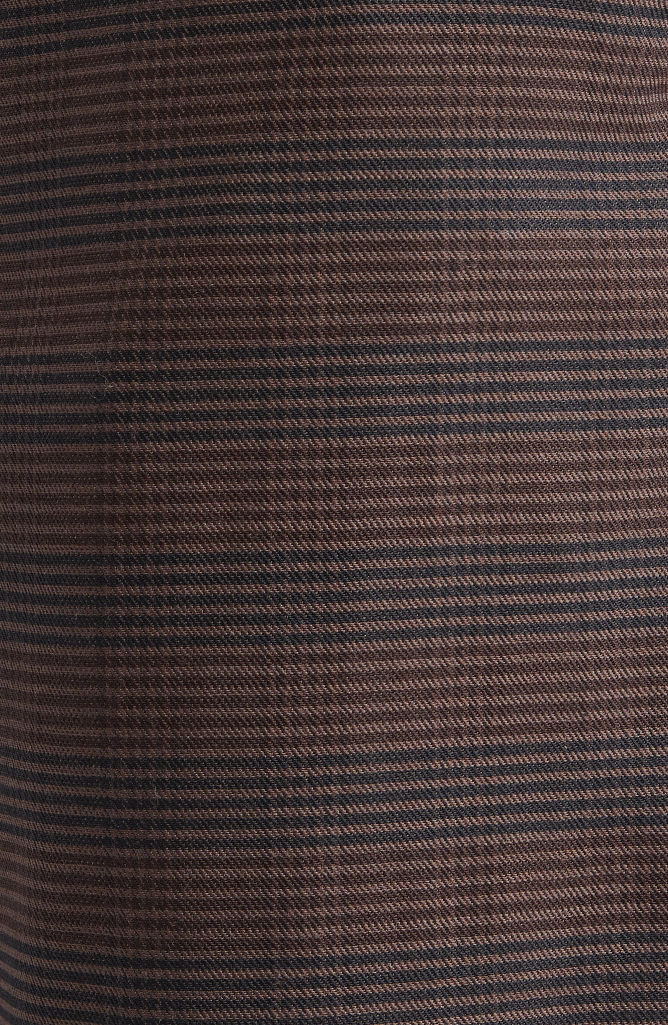MM6 Maison Margiela Décortiqué Glen Plaid Pants in Brown/Black at Nordstrom - 7