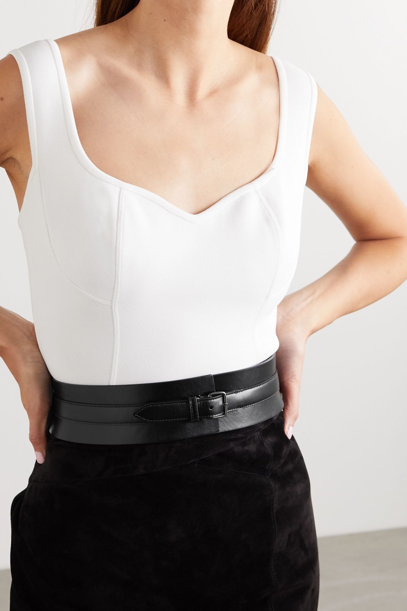 Leather waist belt - 2