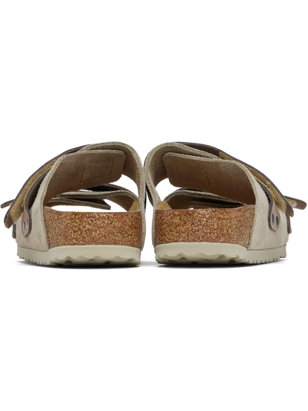 Taupe Narrow Uji Sandals - 2