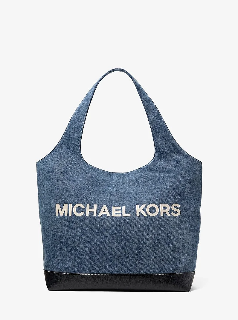 Cooper Medium Denim Tote Bag - 1