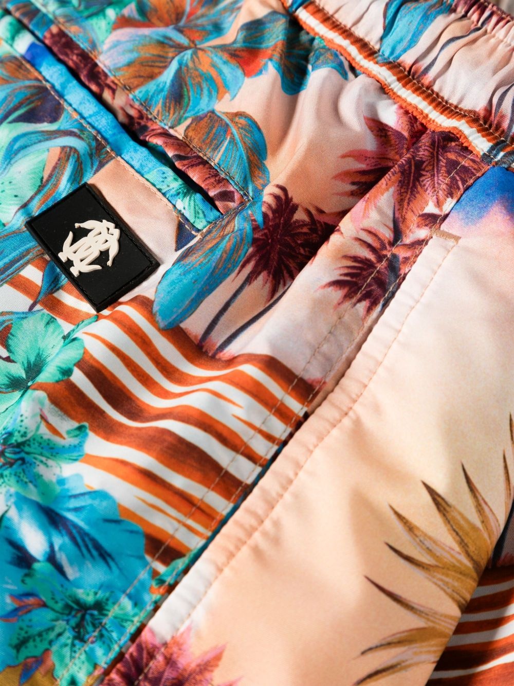 Tiger Tooth-detailed Hawaii-print swim shorts - 3