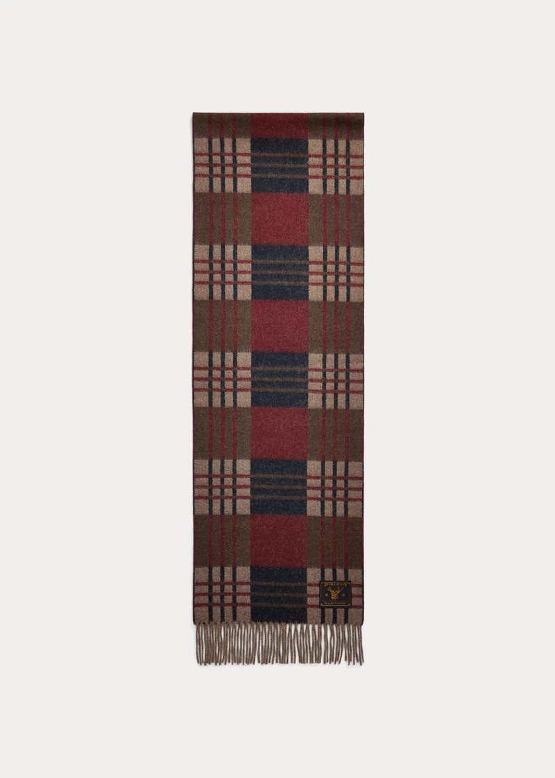 Patterned Wool-Cashmere Scarf 4