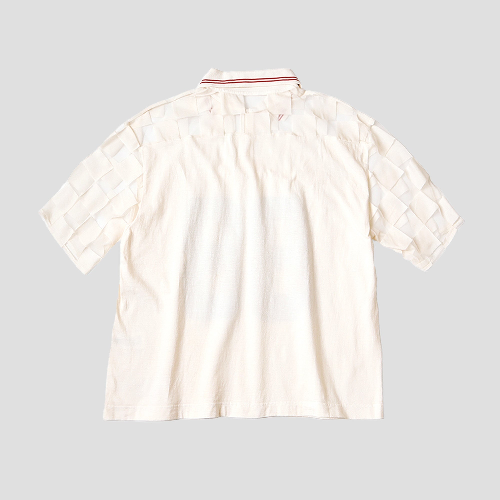 CHECKER SEE-THROUGH POLO SHIRTS - 2