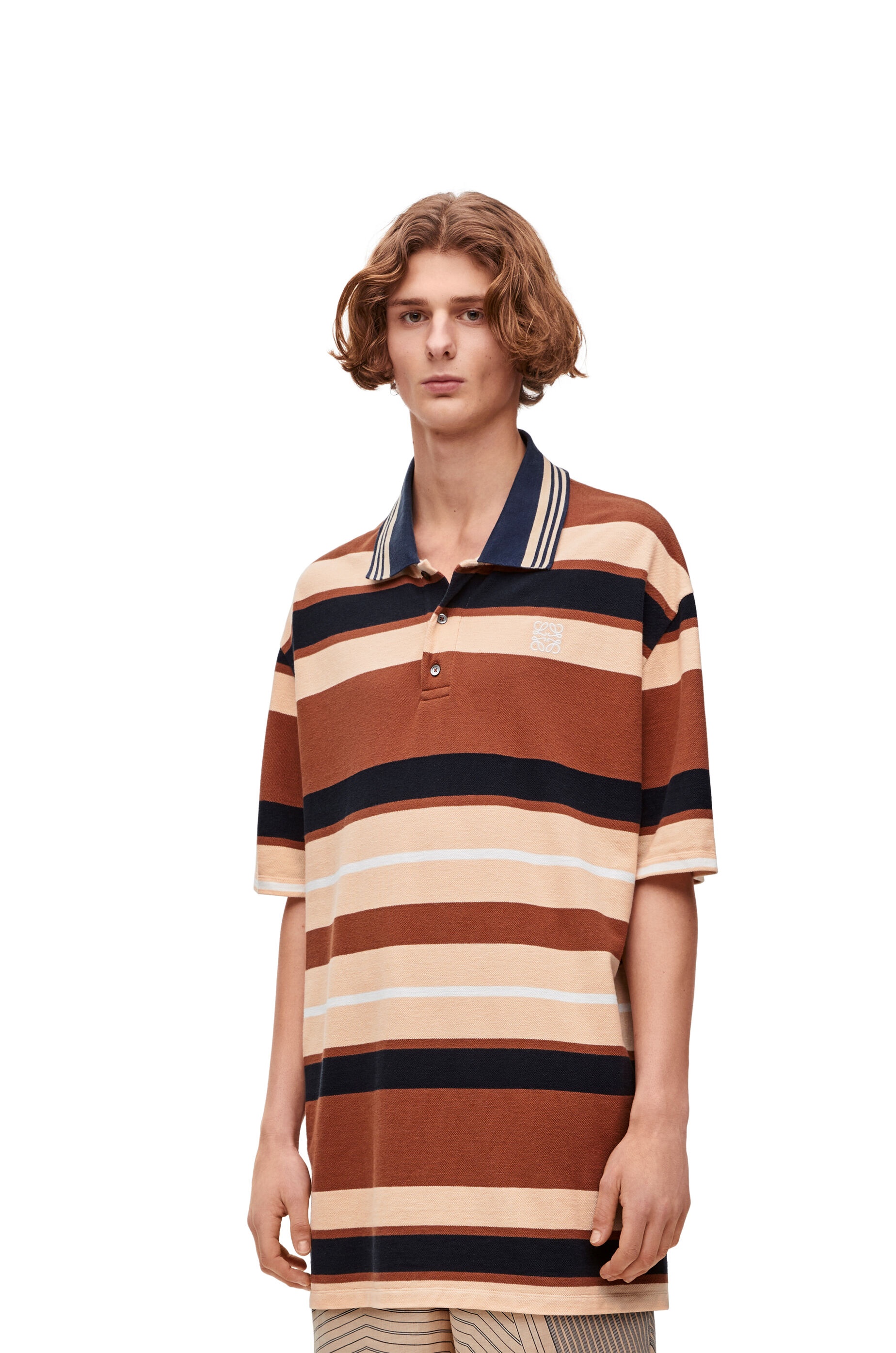 Oversized fit Polo in cotton and linen - 3