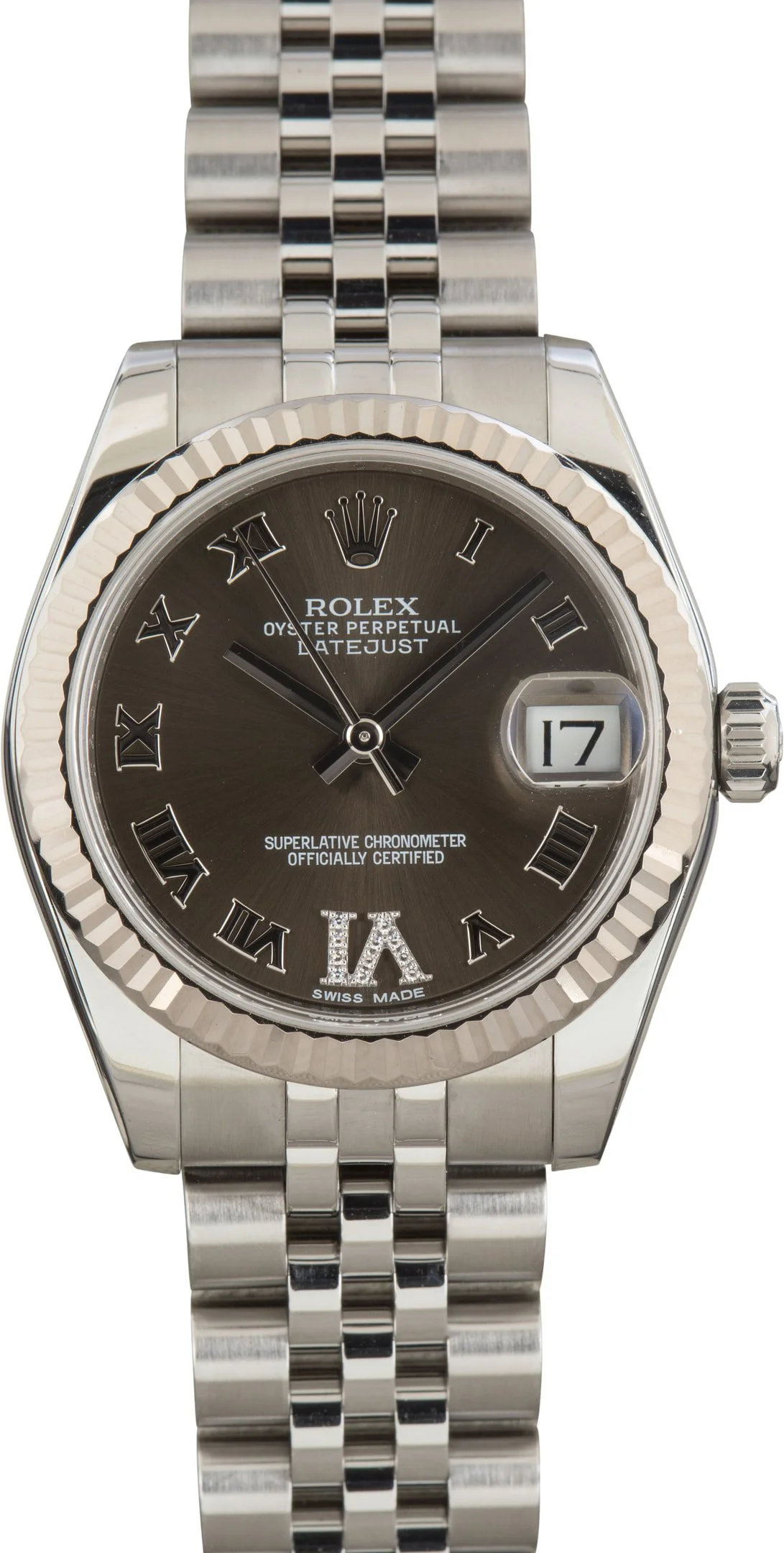 Rolex Datejust 31 Ref 178274 Dark Grey Diamond Dial - 1