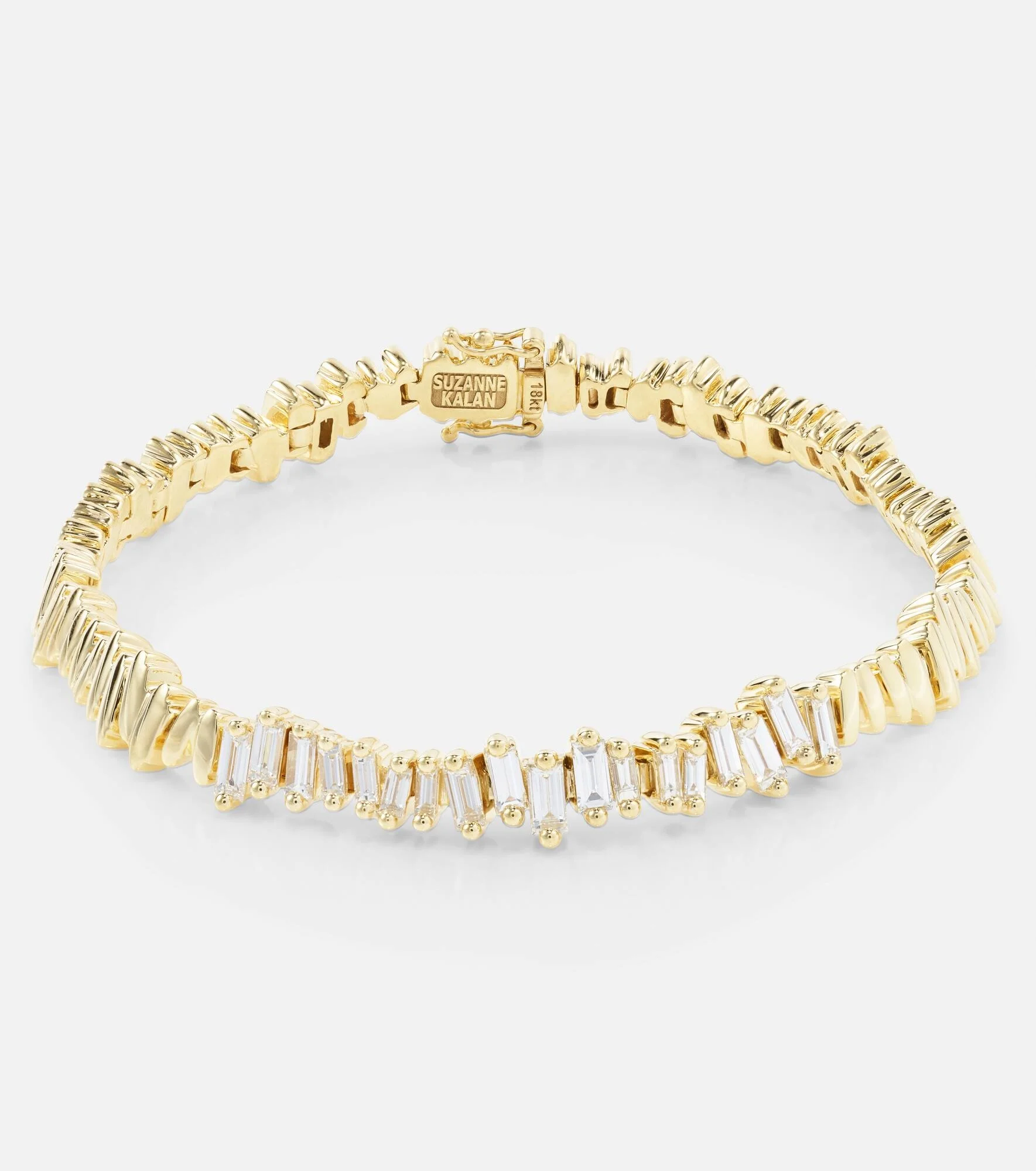 18kt gold bracelet with diamonds - 1