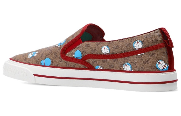 (WMNS) Gucci x Doraemon GG Sneakers 'Brown Red' 655024-2TU30-8968 - 3