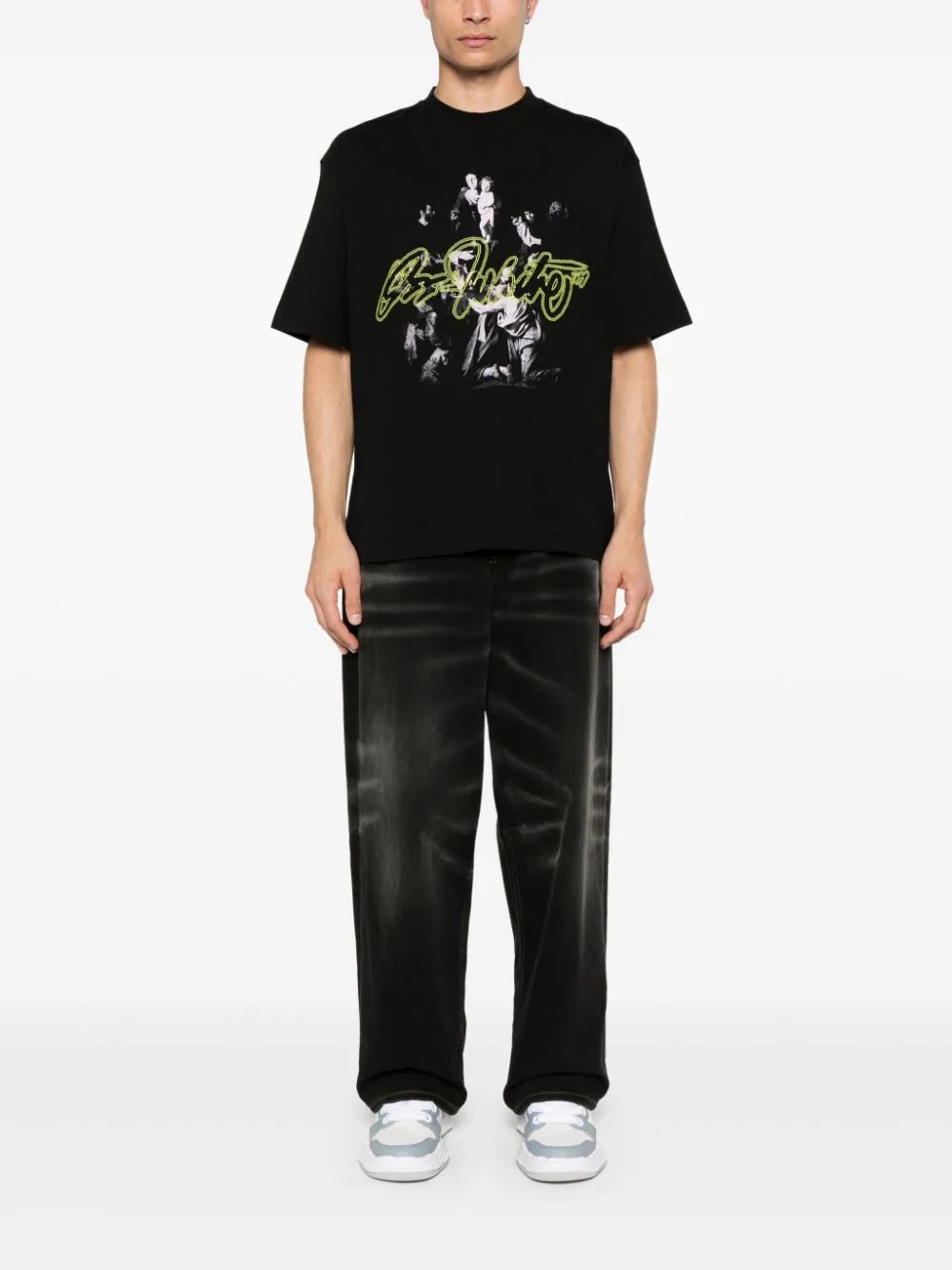 OFF-WHITE Men Script Mary Skate S/S Tee - 3