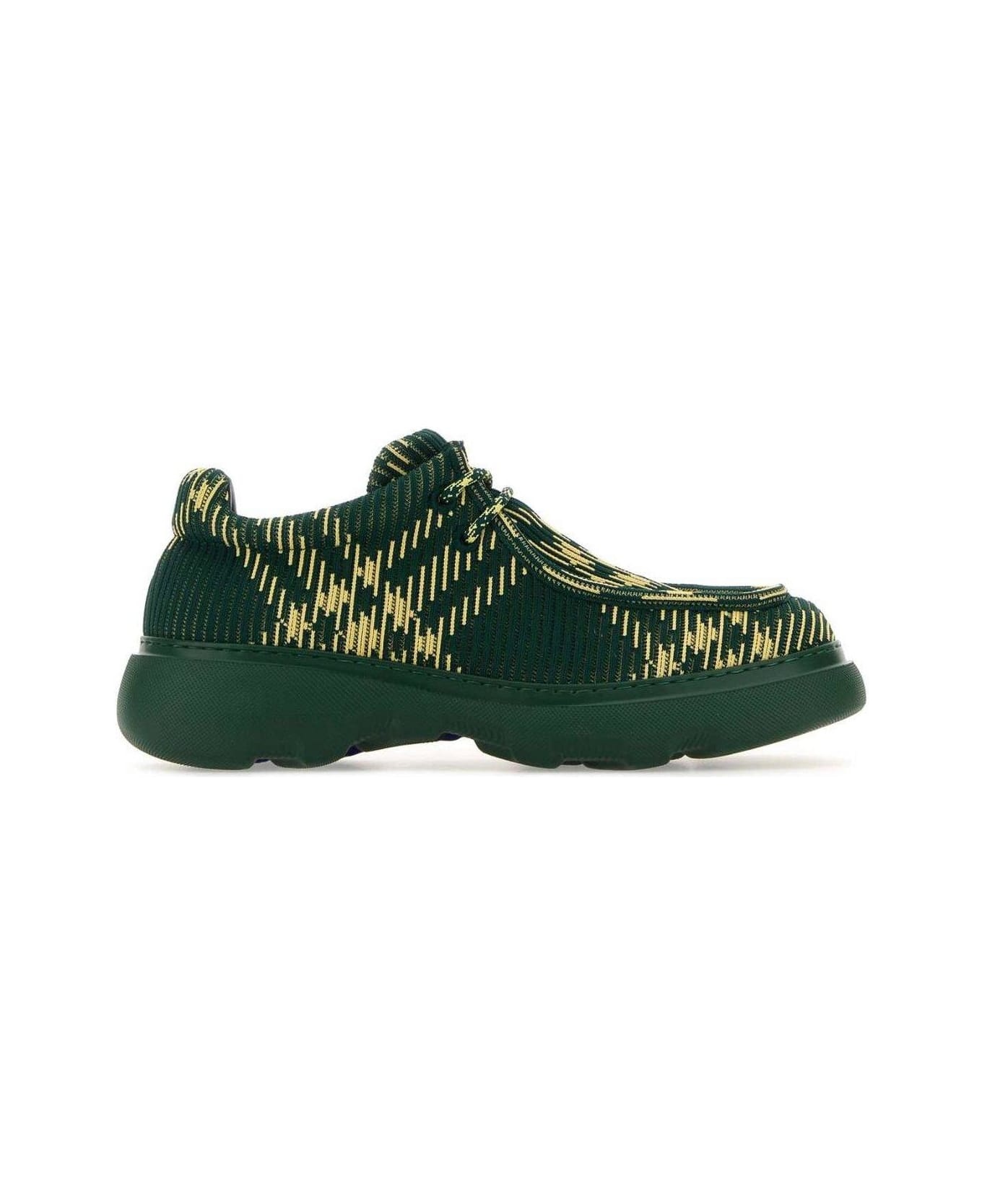 Ekd Check-printed Lace-up Derby Shoes - 1