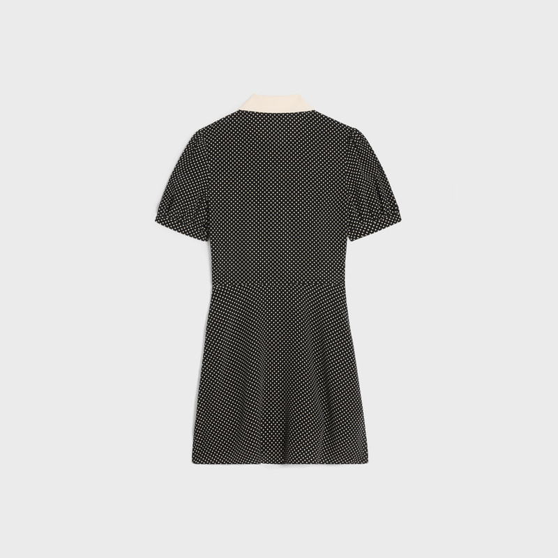 CELINE babydoll mini dress in crepe de chine outlook