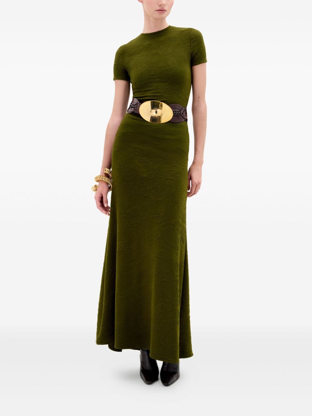 Cristal short-sleeve maxi dress - 2