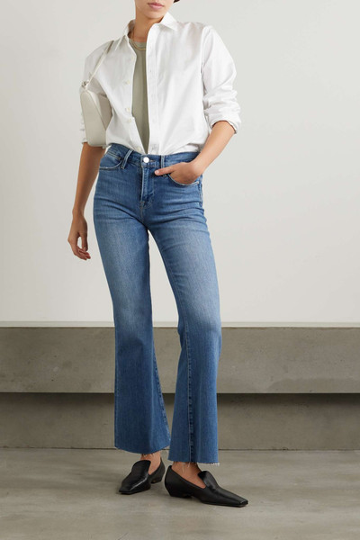 FRAME Le Easy Flare frayed jeans outlook