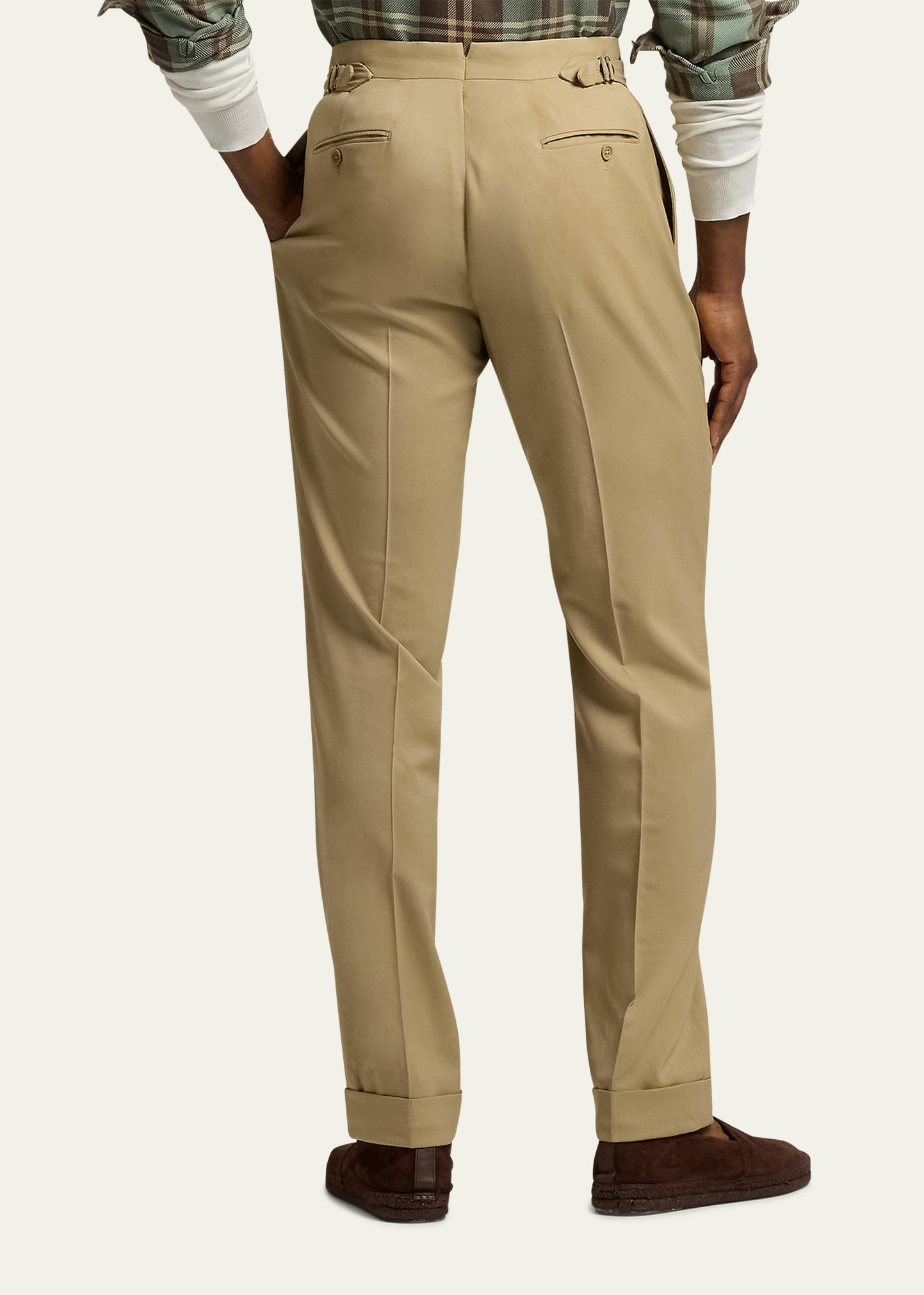 Men's Gregory Wool Double-Pleated Trousers - 3