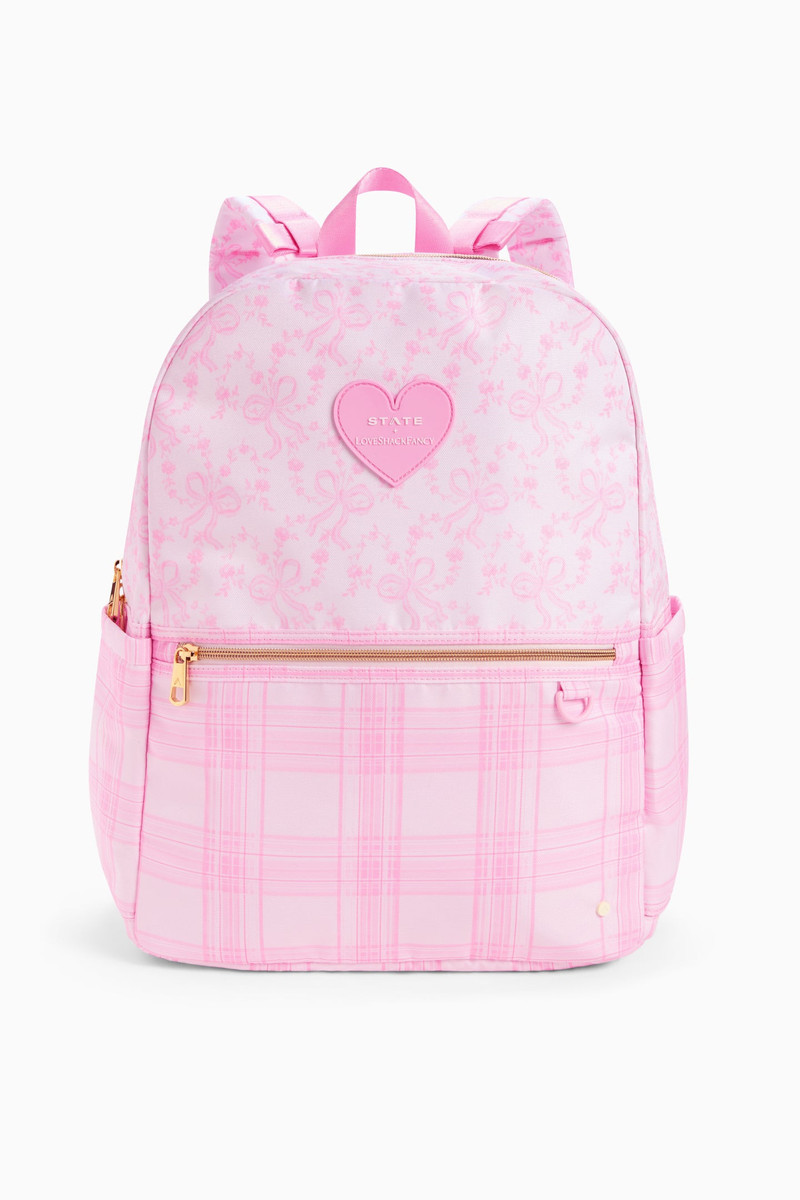 STATE x LoveShackFancy Mixed Print Kane Double Pocket Backpack 1