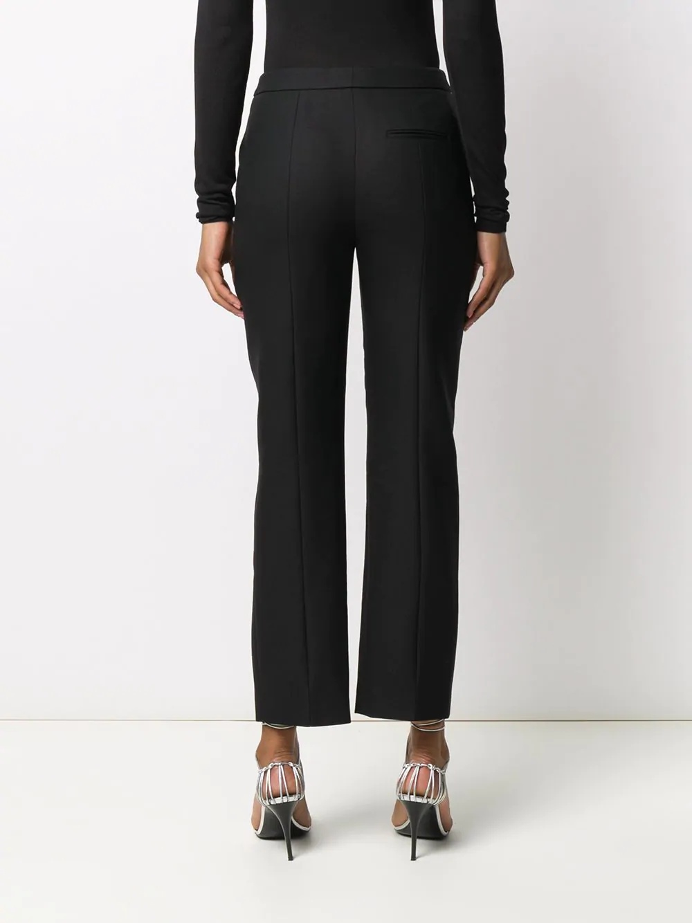 split-detail tailored trousers - 4