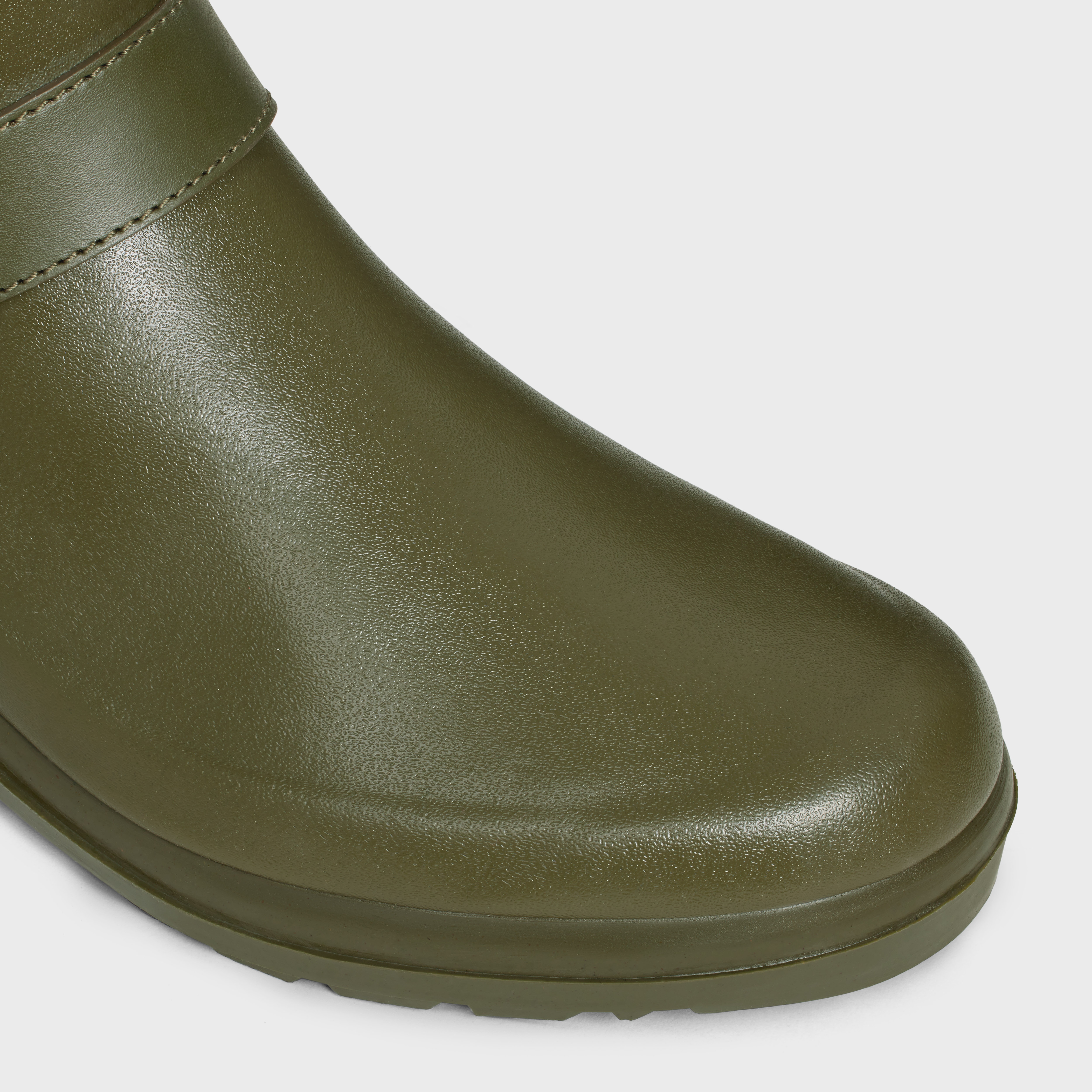 HIGH CELINE RAIN BOOTS in RUBBER AND CALFSKIN - 4