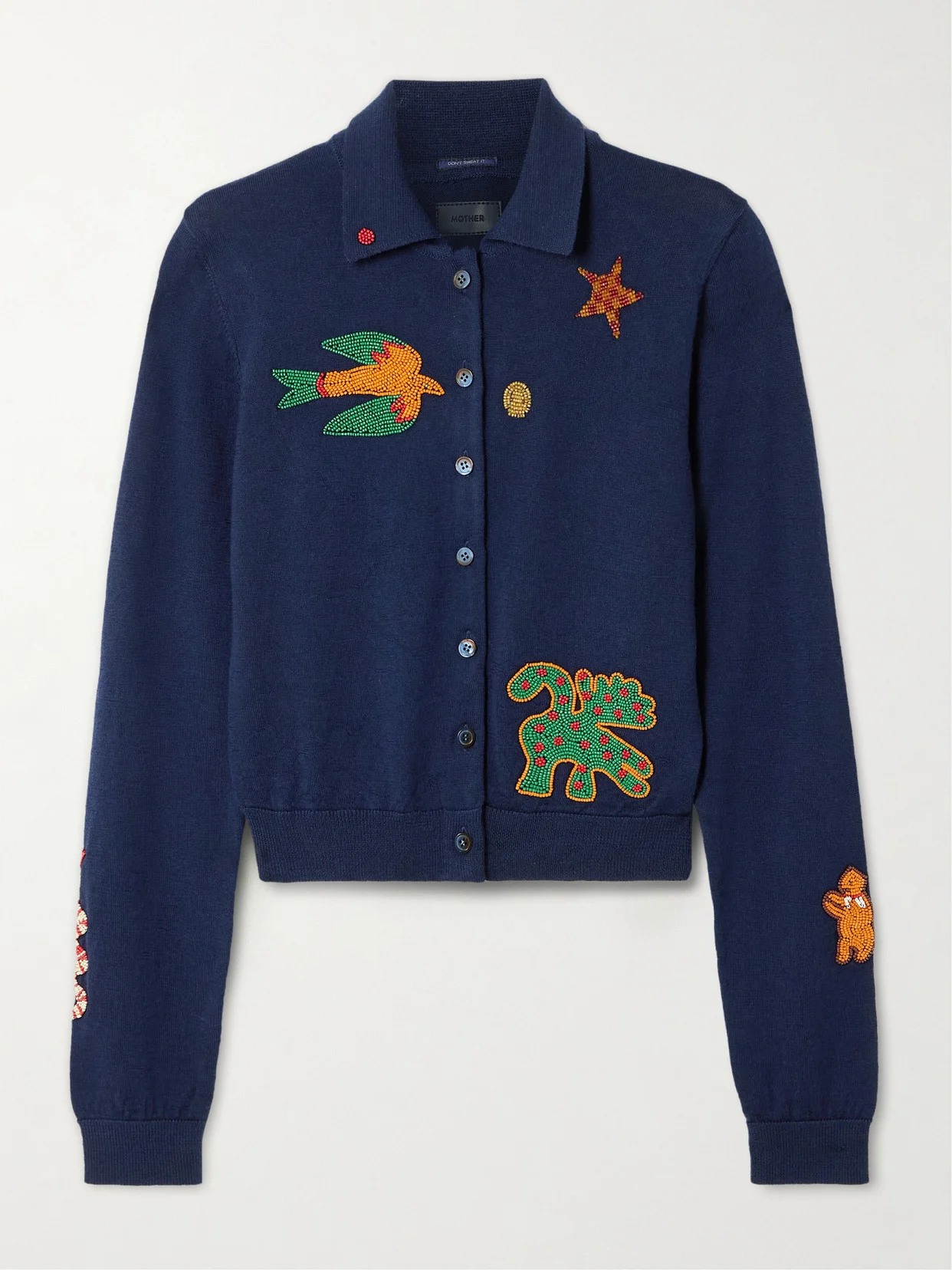 The Racquet Bead-embellished Wool Cardigan - 1