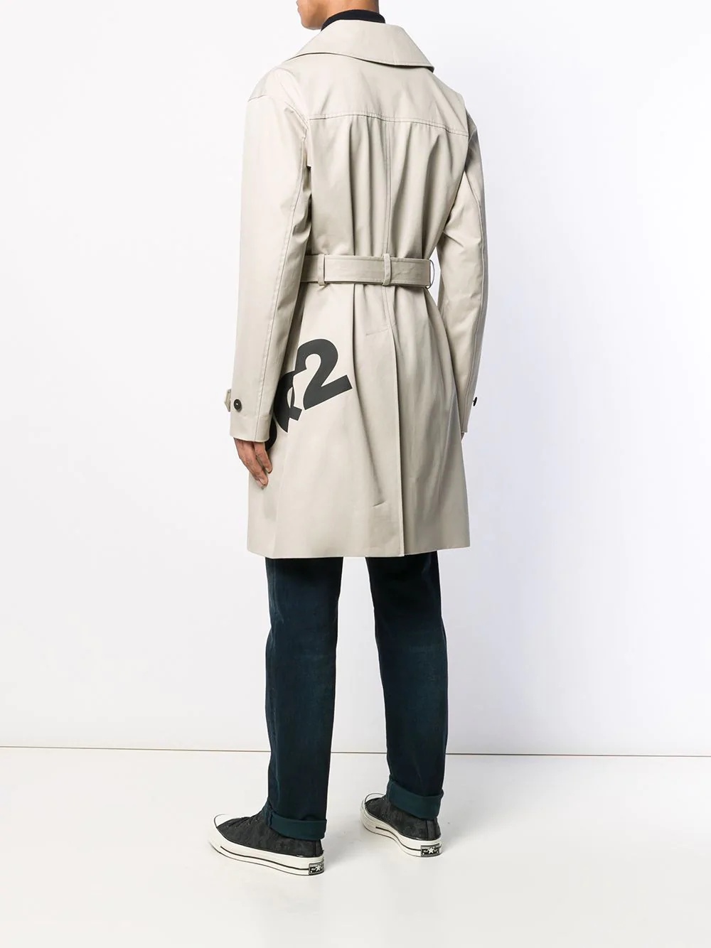 belted trench coat - 4