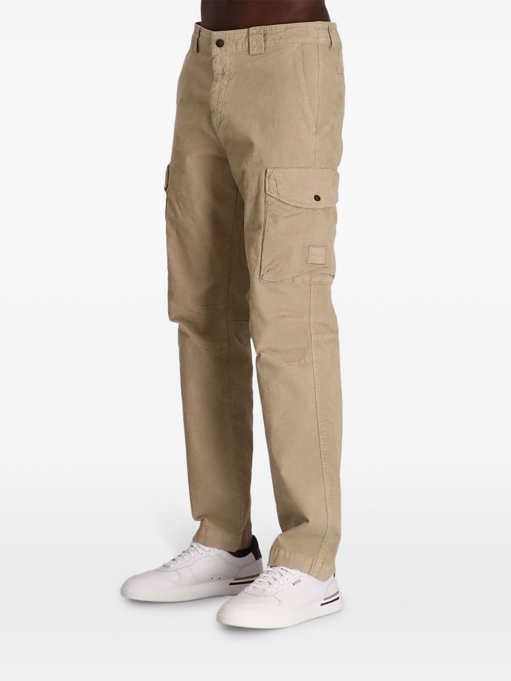 stretch-cotton cargo pants - 4