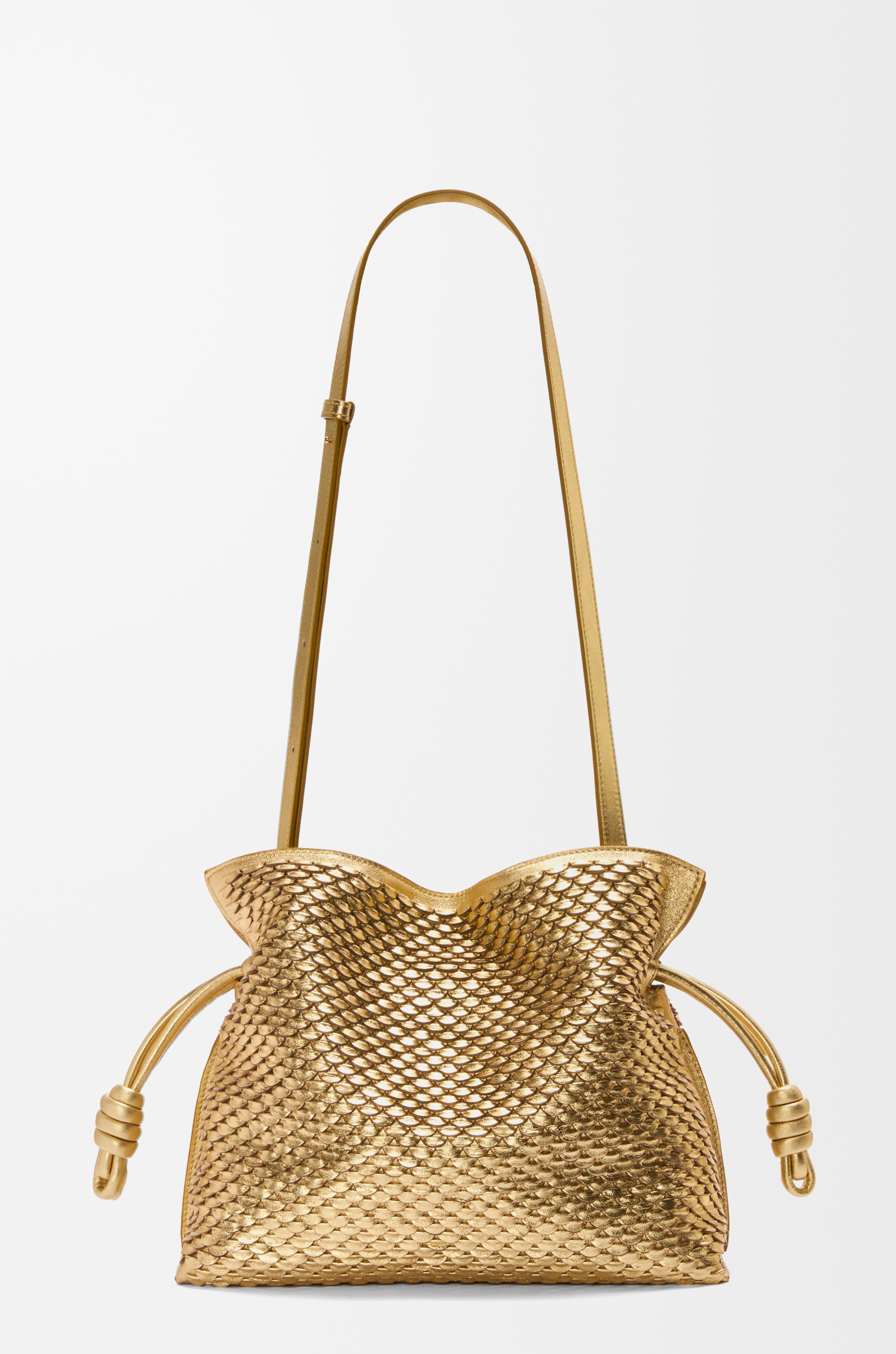 Medium Flamenco clutch in laminated lambskin - 6