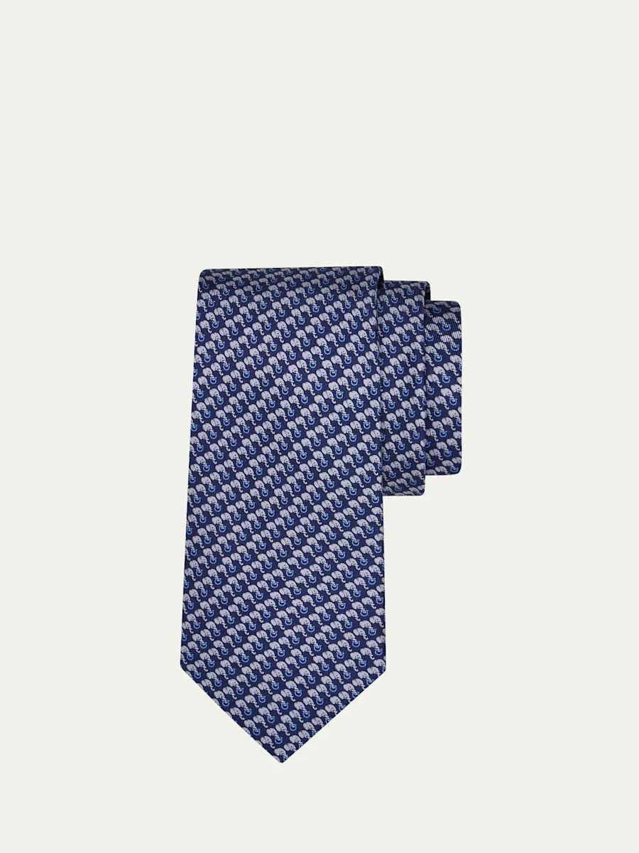 Men's Gancini Elephant Tie - 1