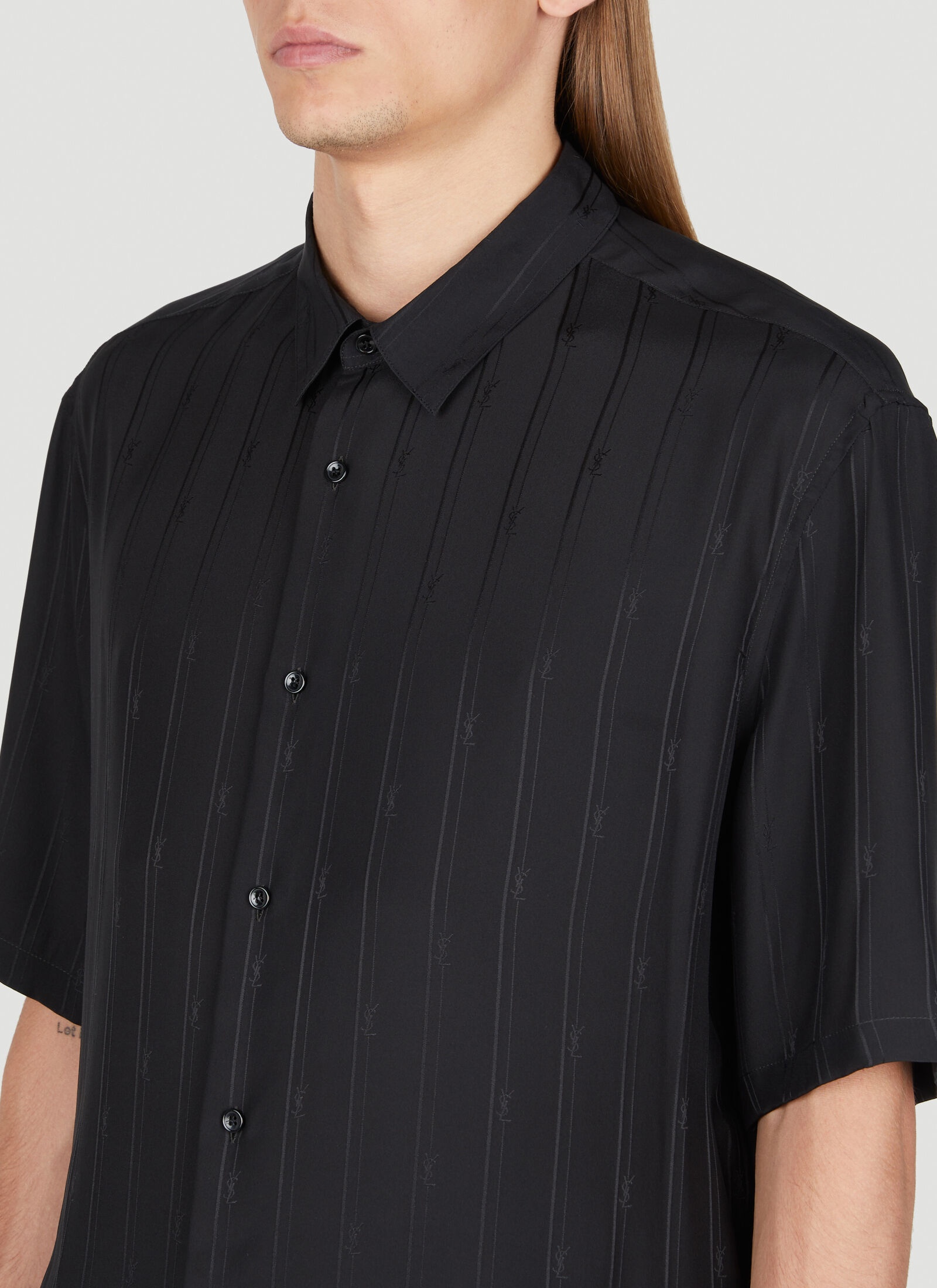 Cassandre Stripe Silk Shirt - 5