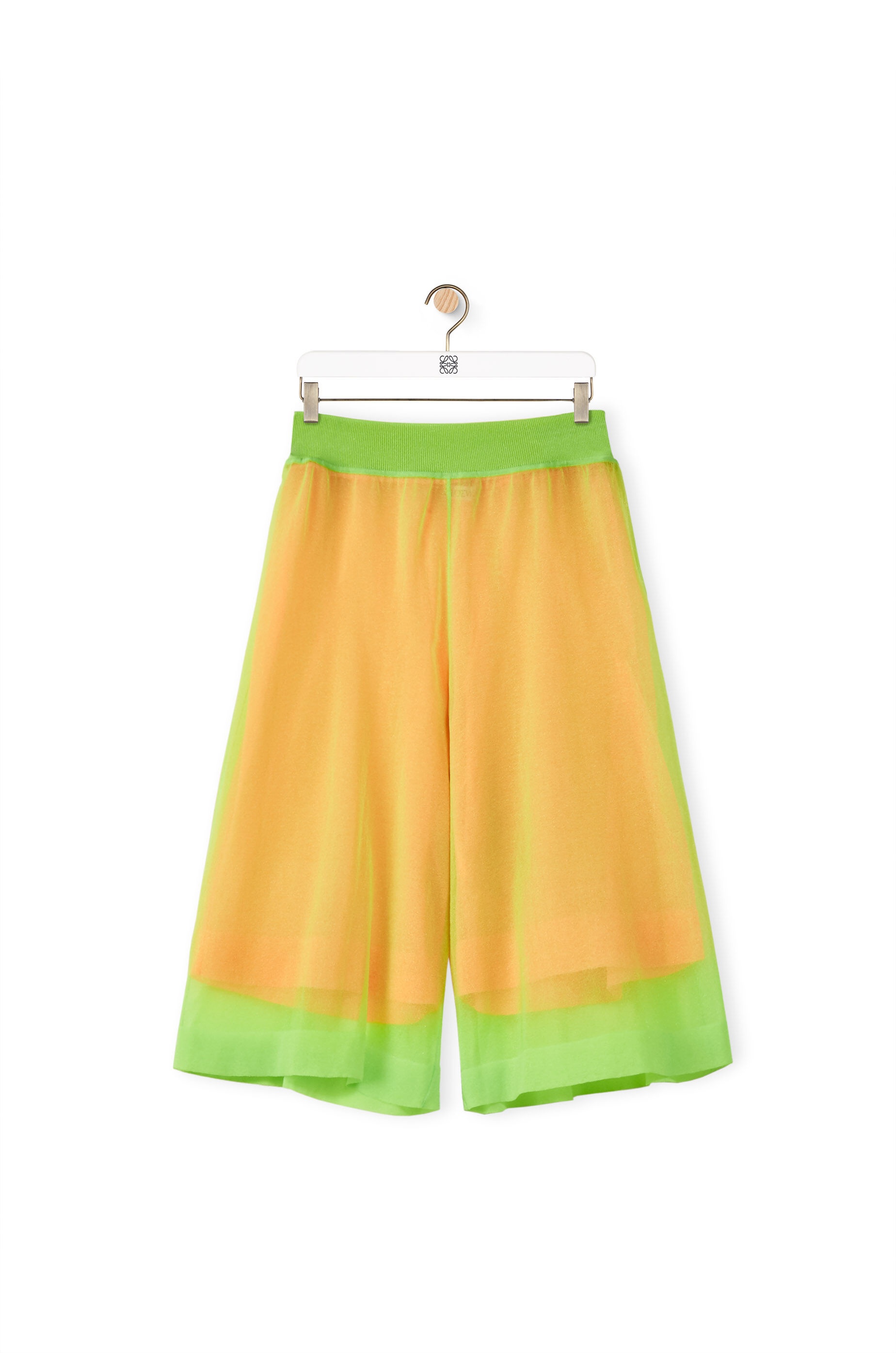 Layered lurex knit shorts - 1