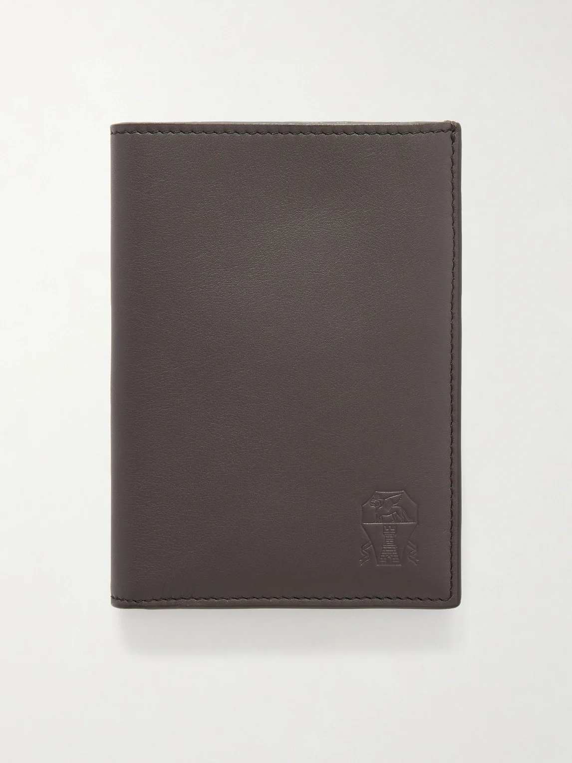 Logo-Debossed Leather Passport Holder - 1