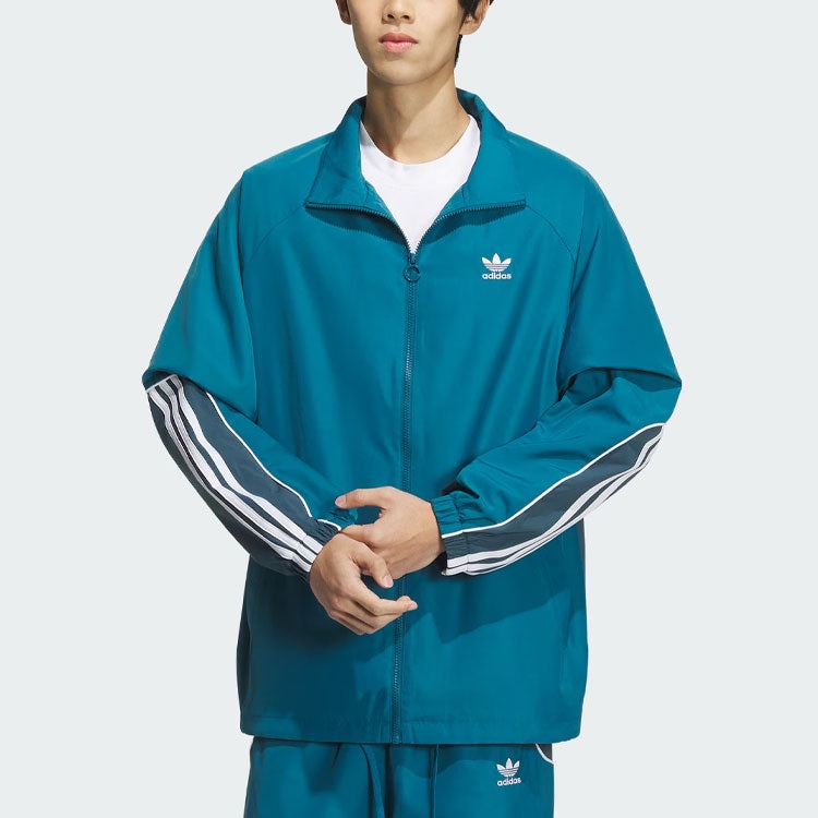 adidas Originals 3-Stripes Coach Jacket Asia Sizing 'Blue' JE3492 - 3