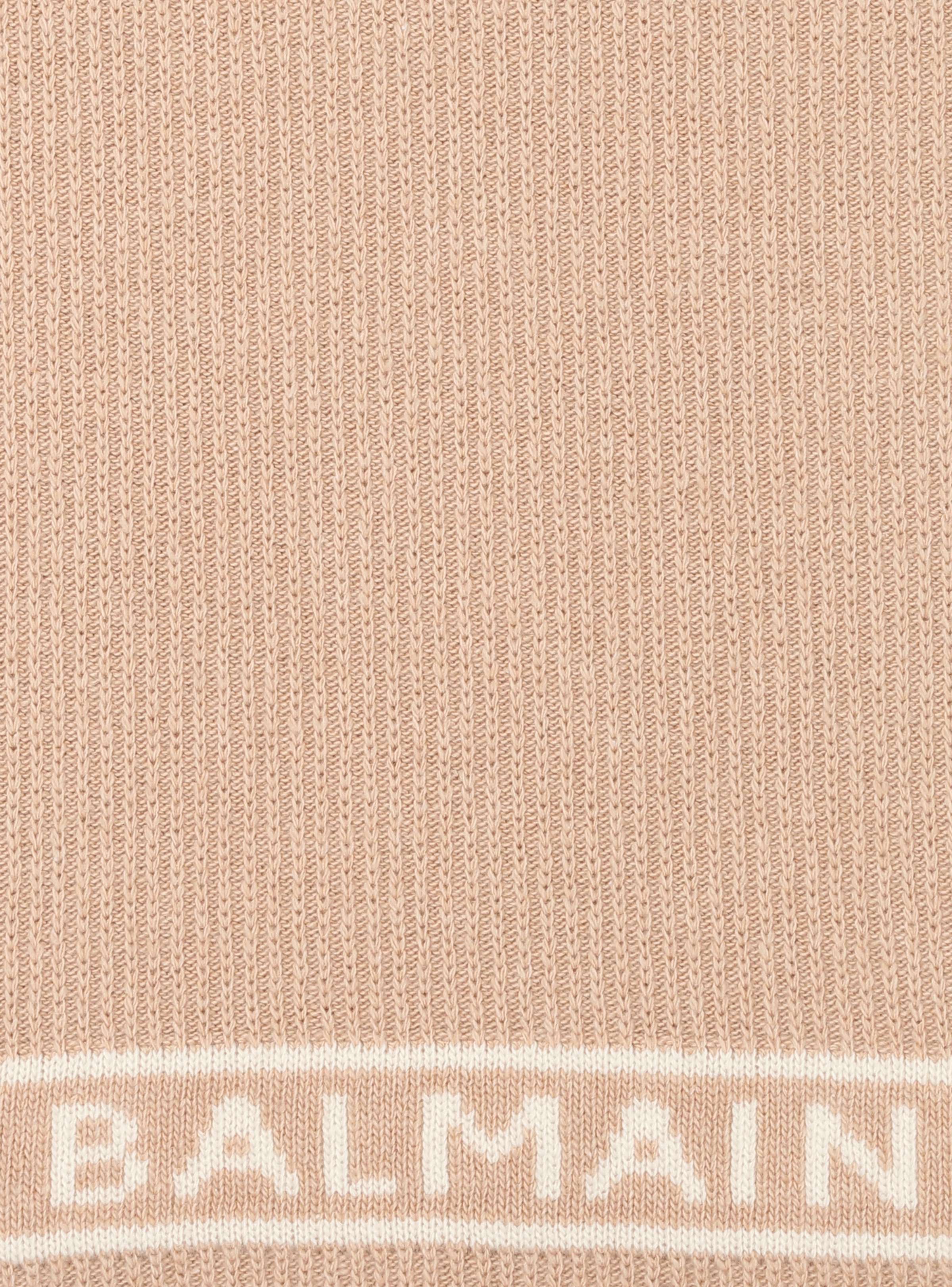 Wool scarf with Balmain logo - 2