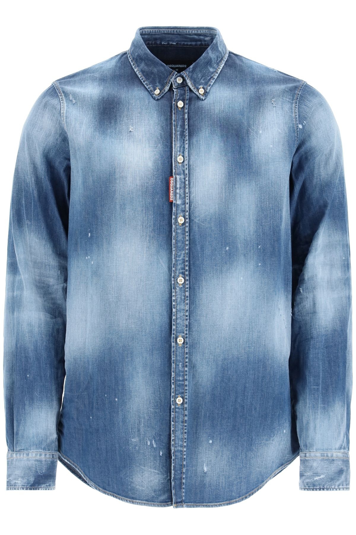 DARK WASH DENIM SHIRT - 1