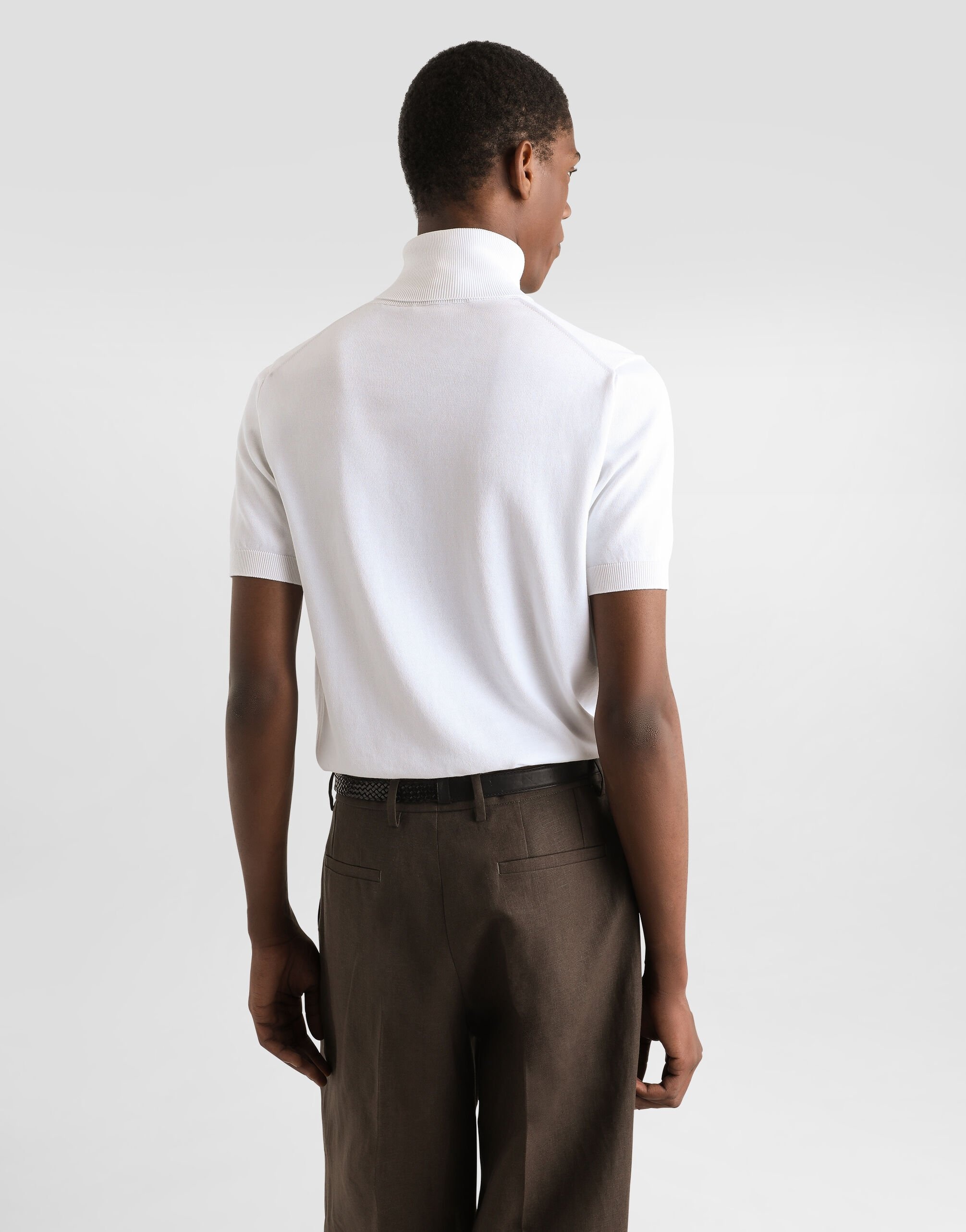 Short-sleeved cotton polo-shirt - 5