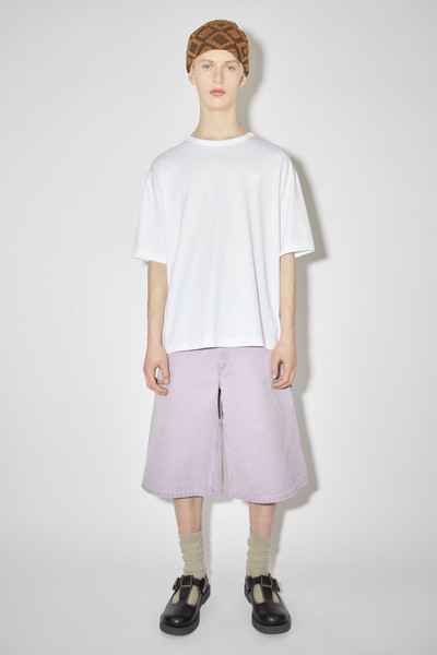 Acne Studios Crew neck t-shirt- Relaxed fit - Optic White outlook