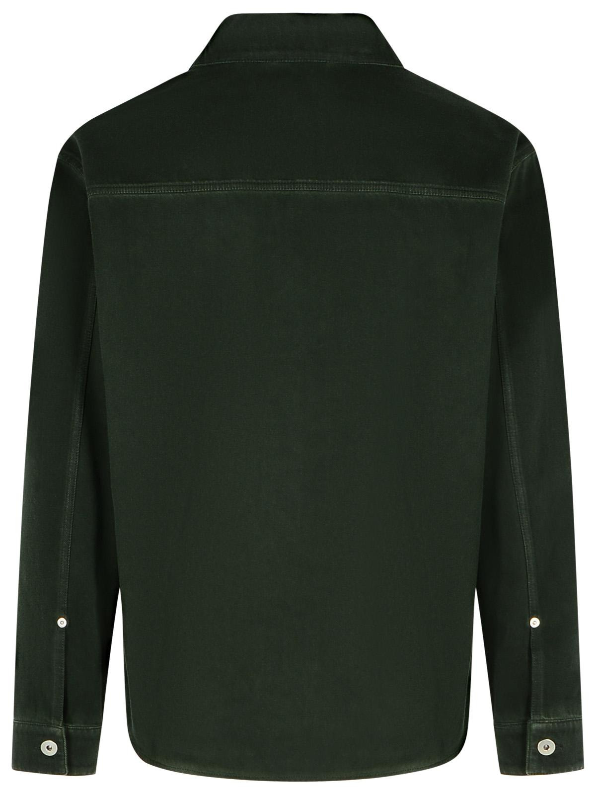 Burberry Green Cotton Shirt Men - 3