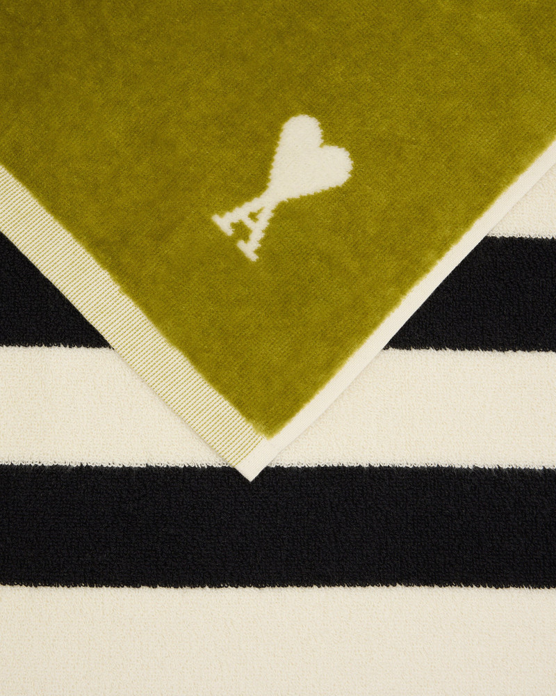 GREEN TWO TONES COTTON AMI DE COEUR TOWEL 3