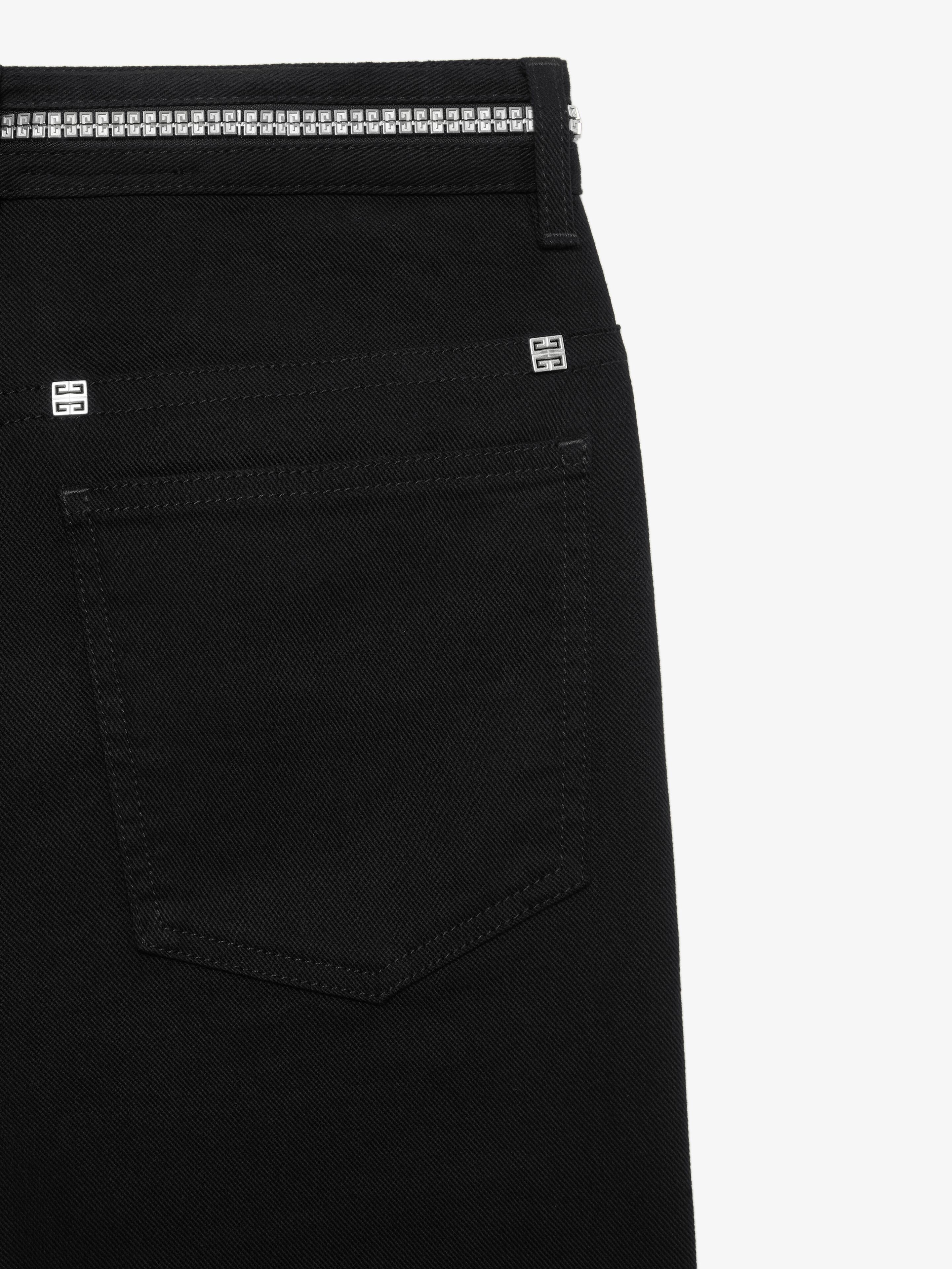 SLIM FIT JEANS IN DENIM WITH SKIRT EFFECT YOKE - 6