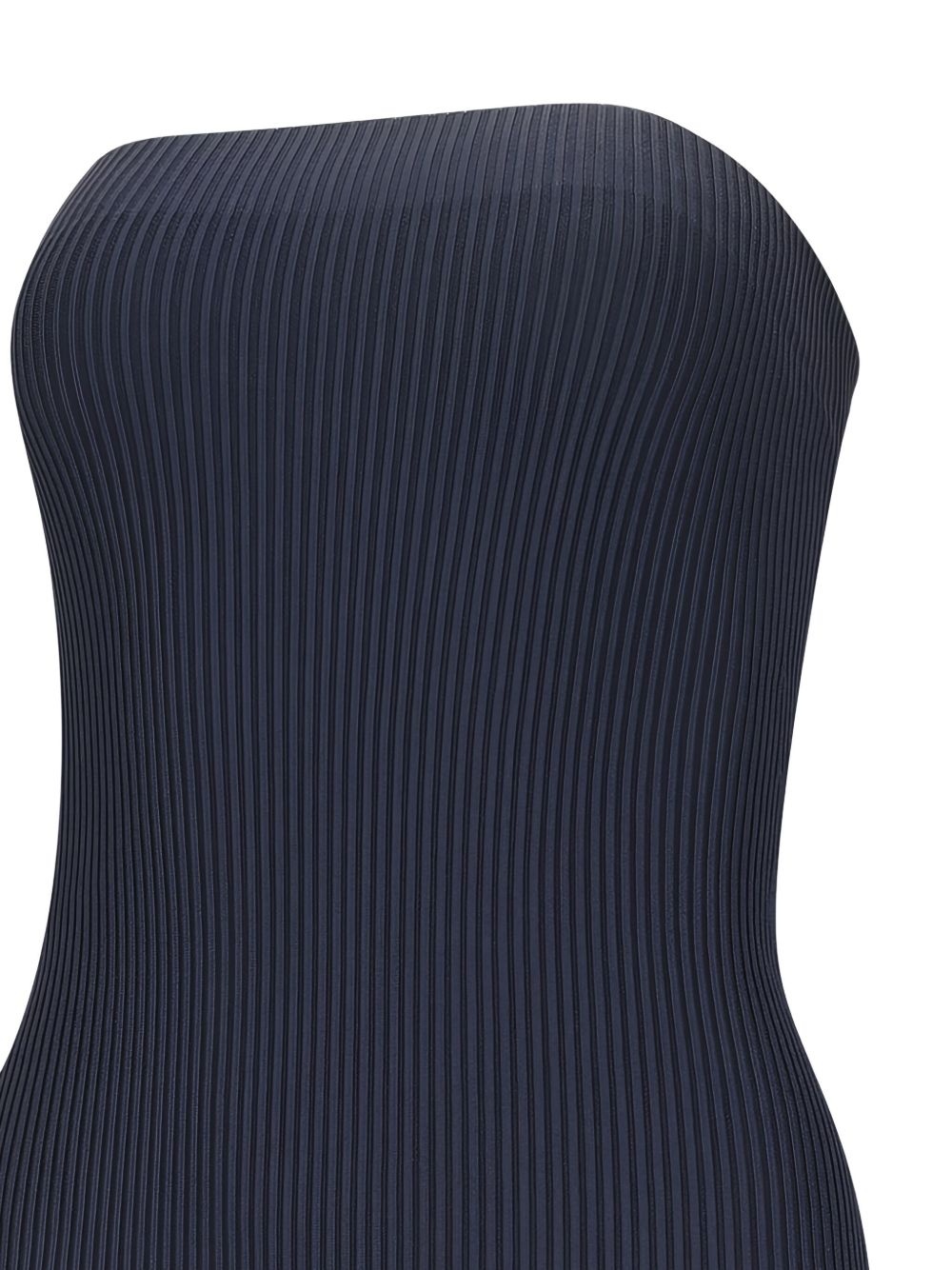 ribbed strapless midi dress - 3