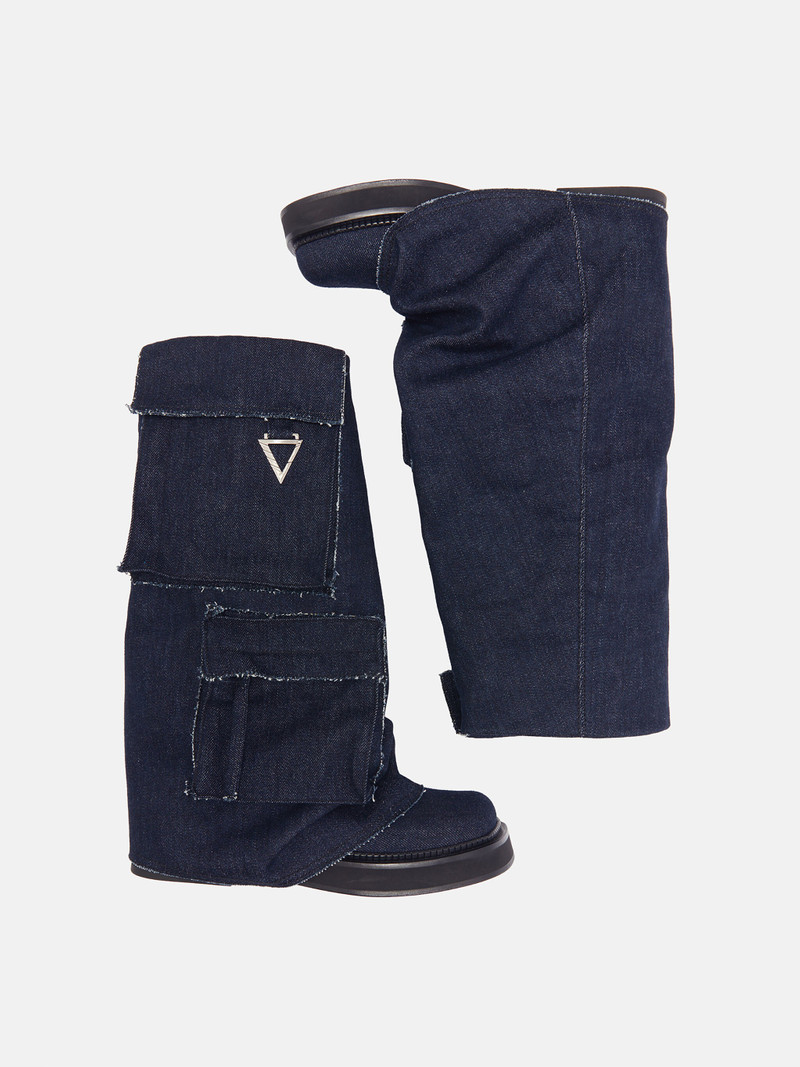 ''ROBIN'' DARK BLUE FERN BOOT 4