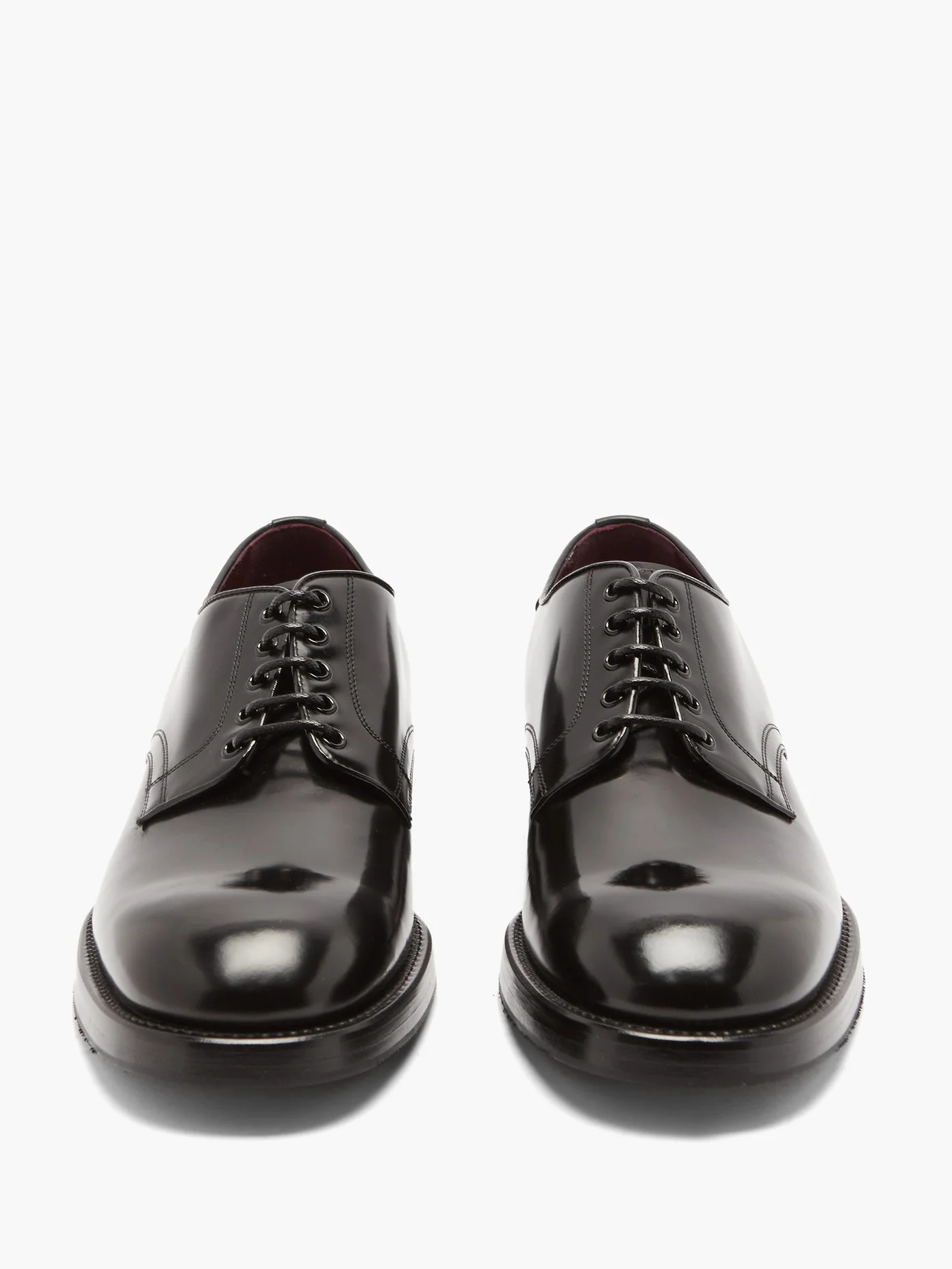 Giotto spazzolato-leather Derby shoes - 5