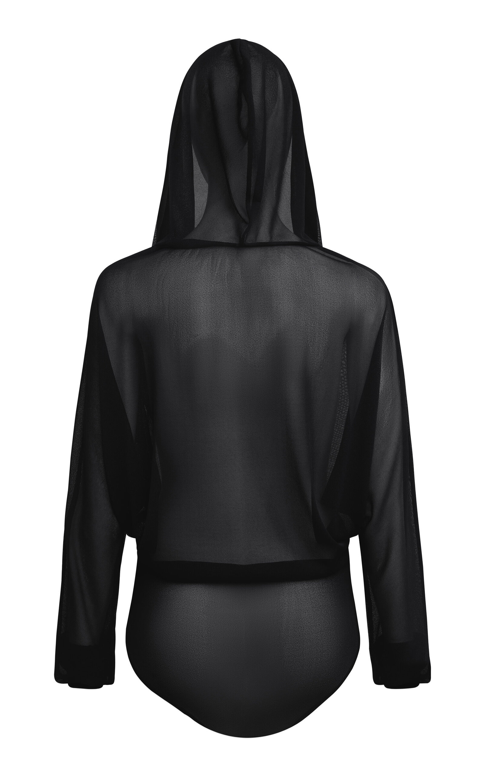 Hooded Knit Bodysuit black - 5