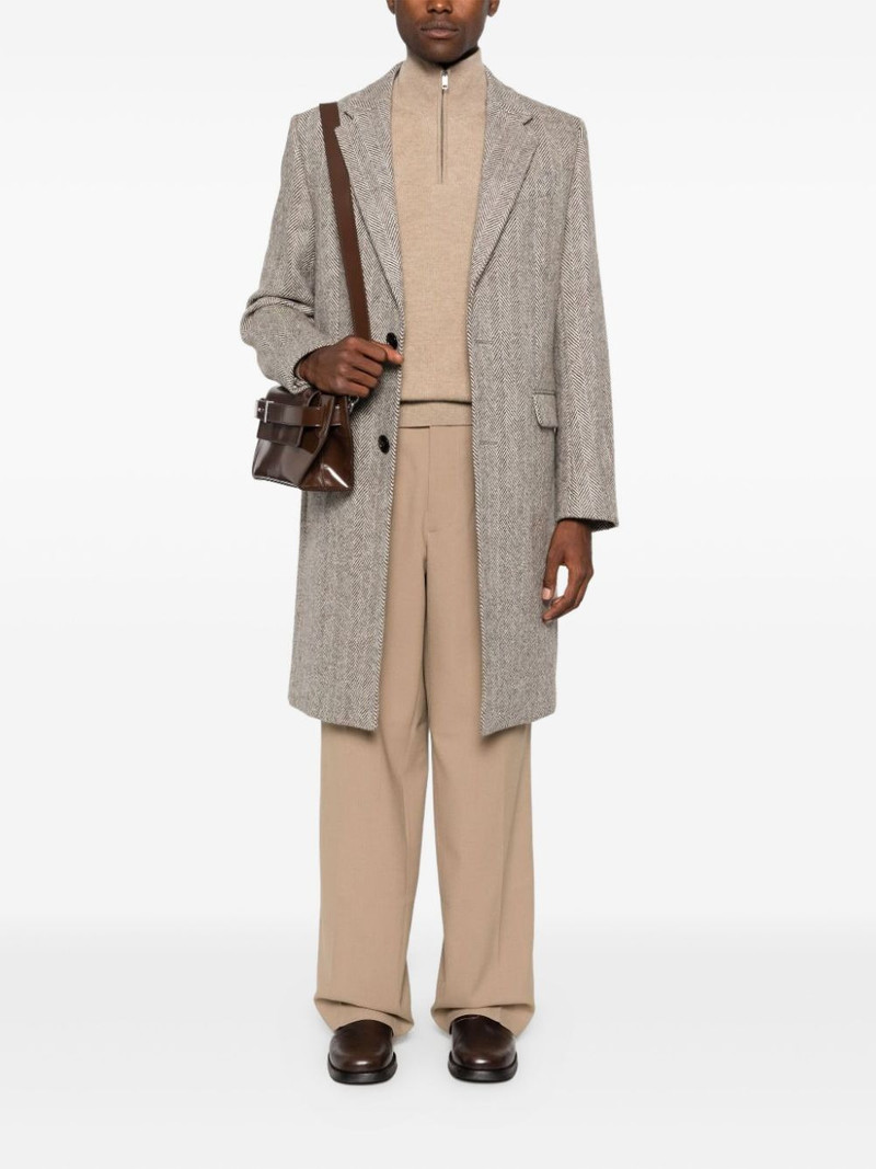 AMI Paris herringbone coat outlook