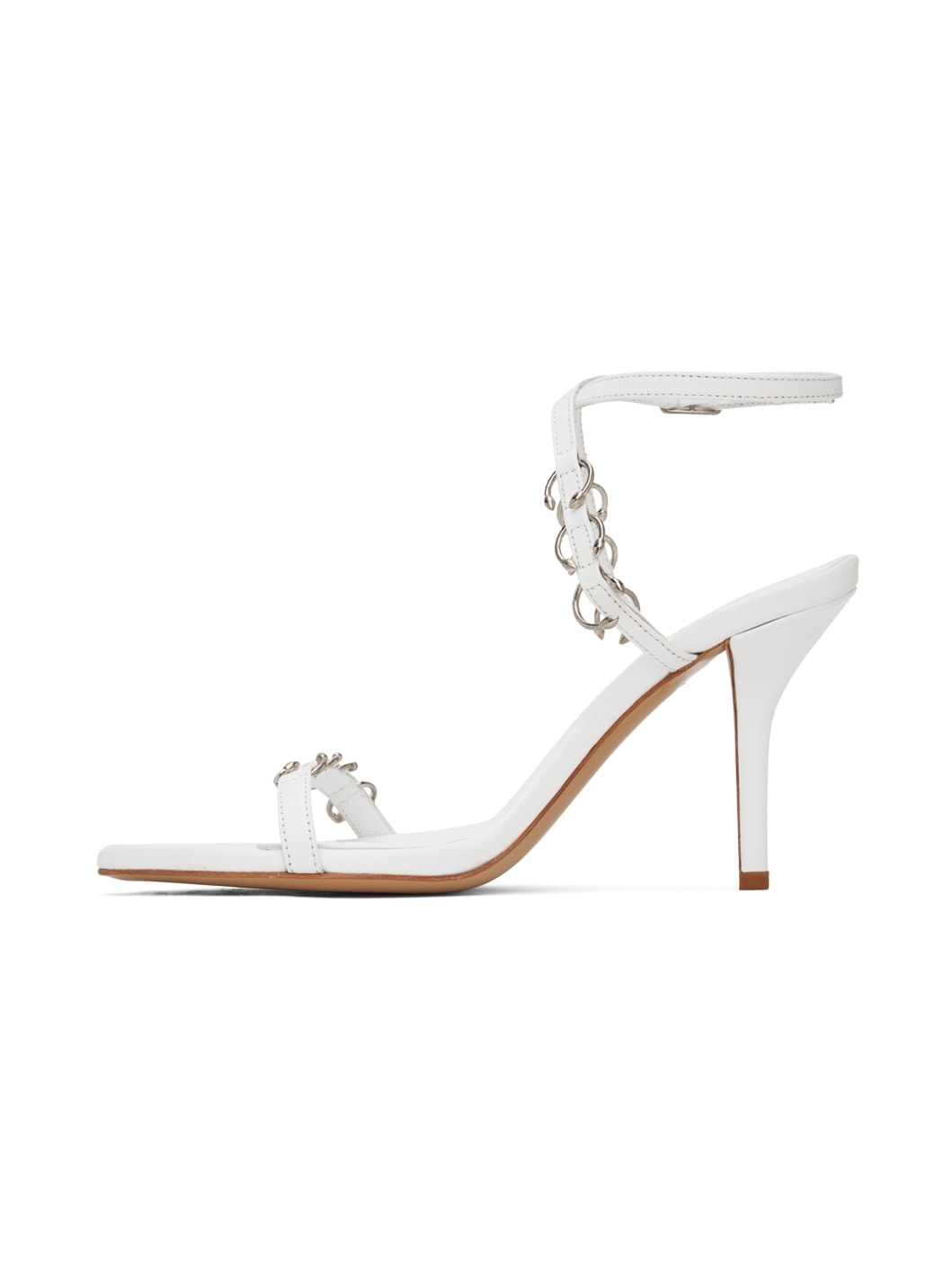 White GIABORGHINI Edition Reno Heeled Sandals - 3