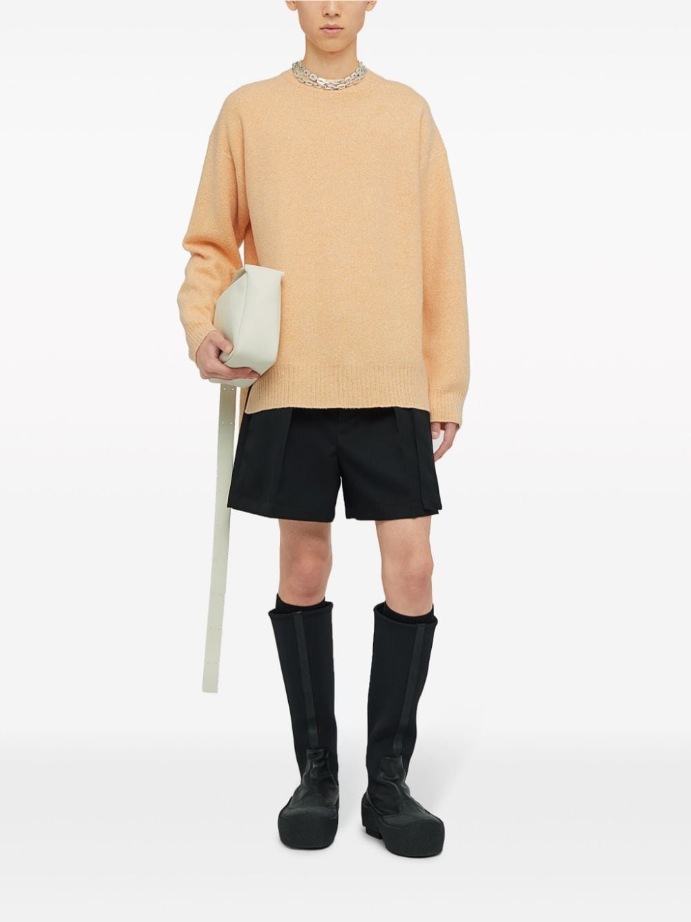 crew-neck wool-blend jumper - 2