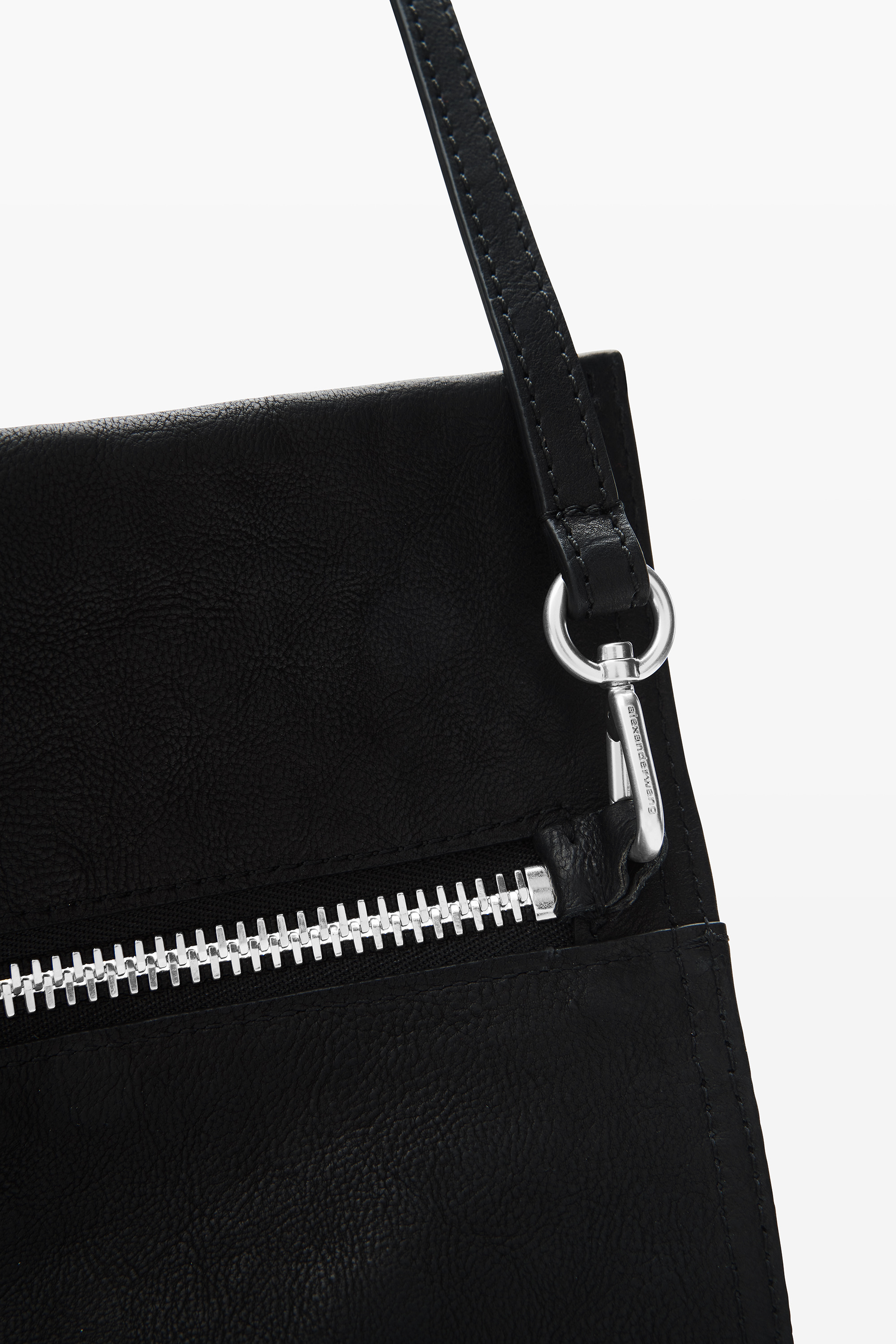 Black Medium Calfskin Geo Bag - 5