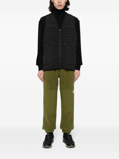 The North Face logo-embroidered fleece-panel trousers outlook