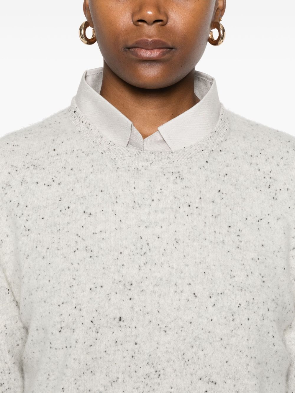speckle-knit sweater - 5
