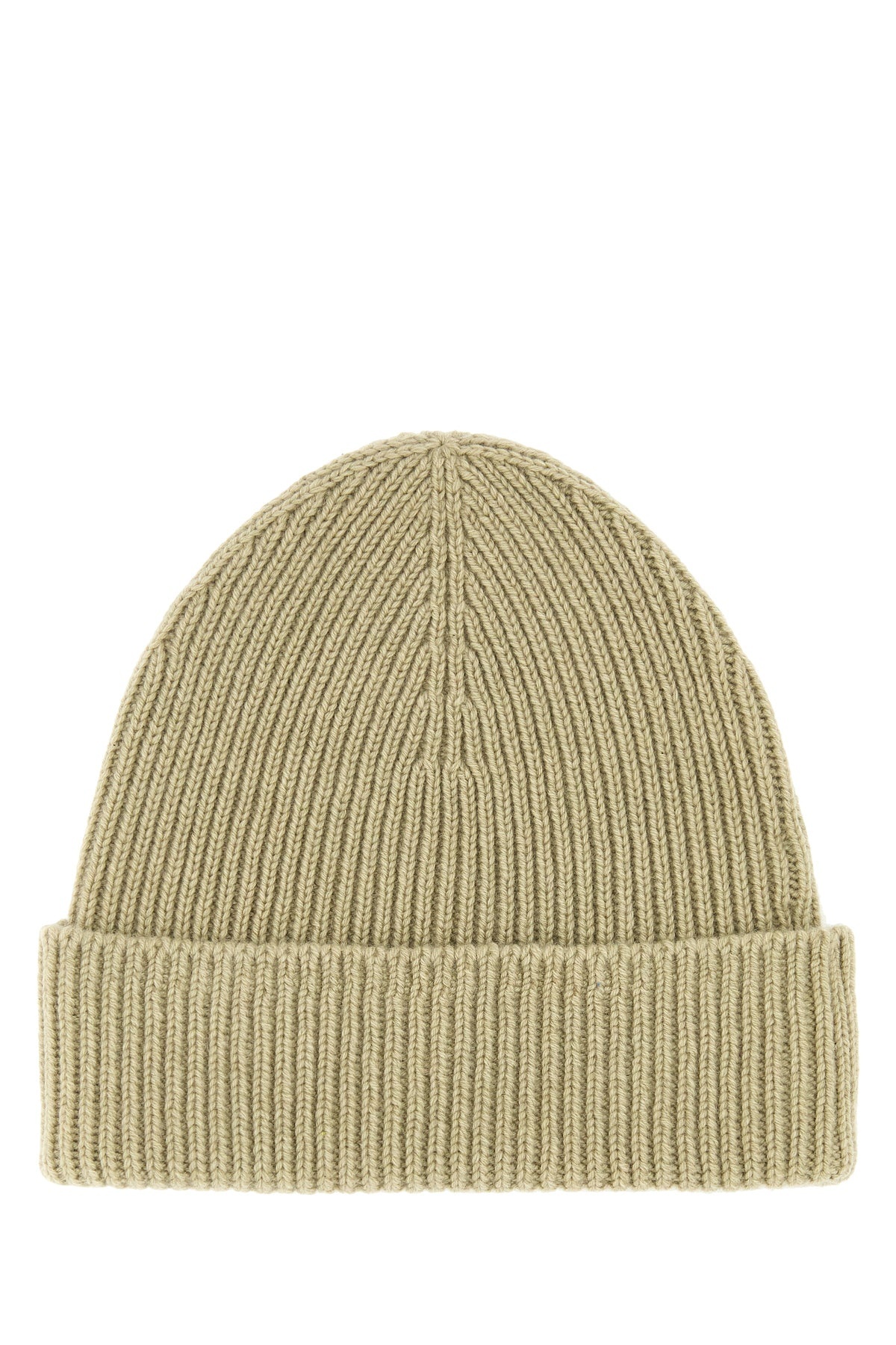 Khaki cashmere beanie hat - 2